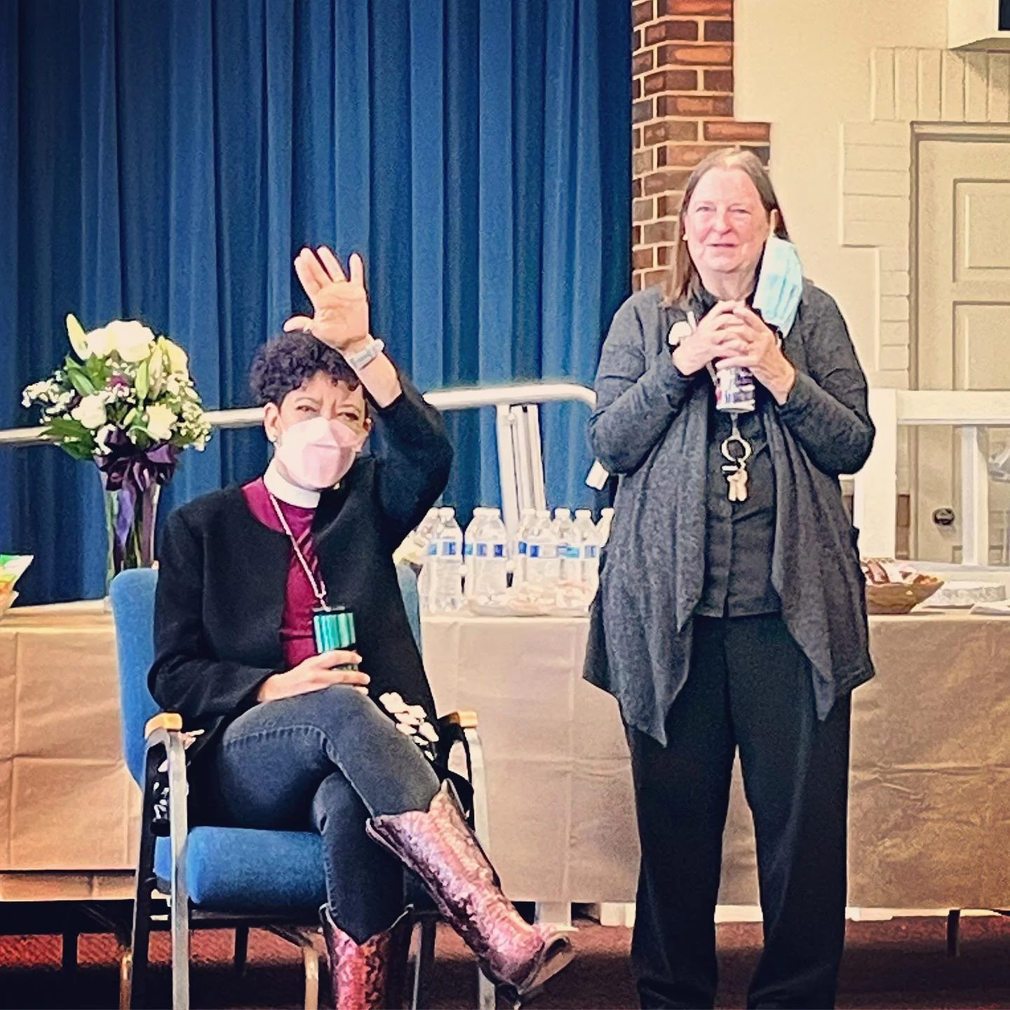 We are so grateful to have had Bishop Kym visit us today! We had a lovely Q&amp;A session during coffee hour discussing the future of our church and the Bishop&rsquo;s &ldquo;Good Samaritan&rdquo; model of ministry.