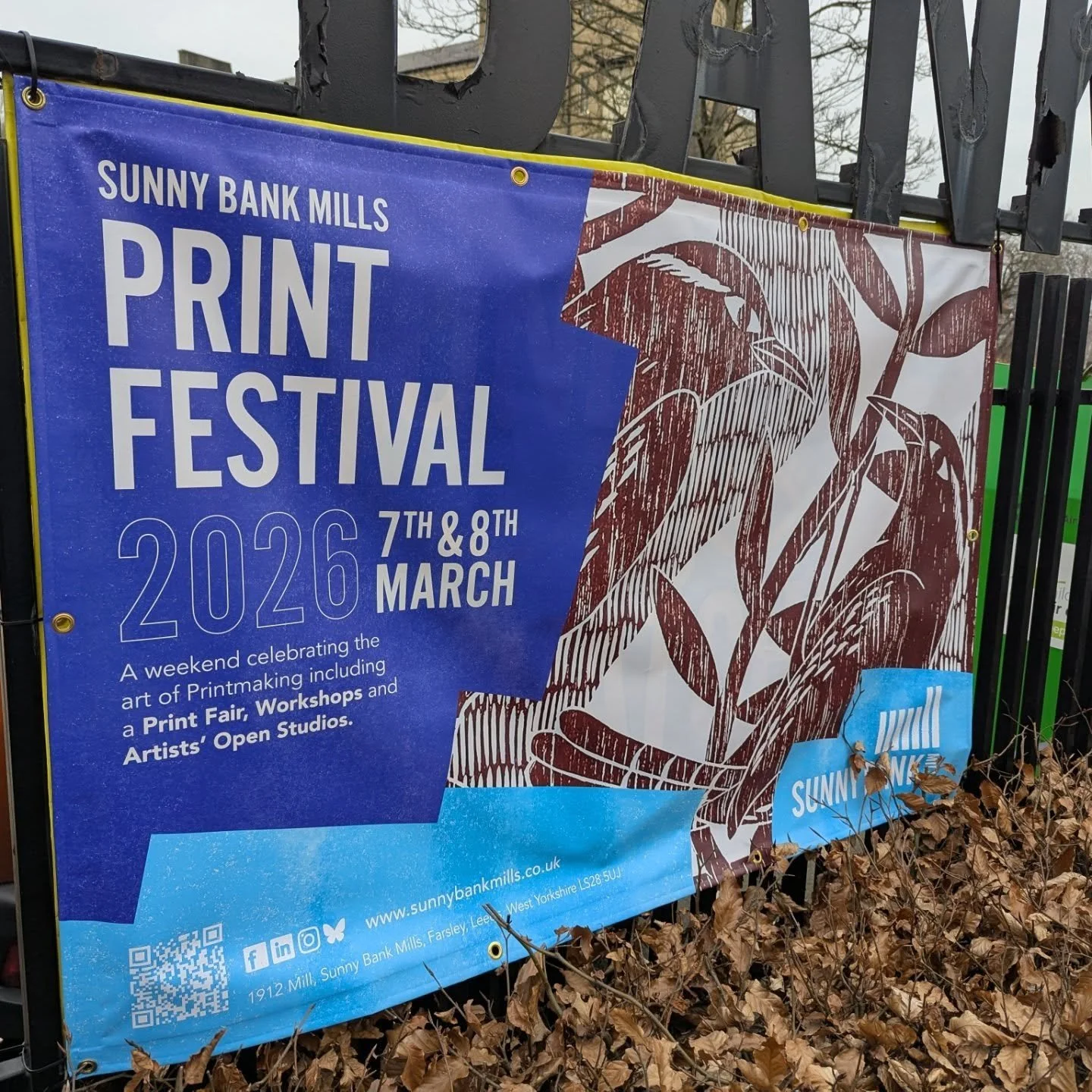 Lovely day out visiting the Print Festival at Sunny Bank Mills today! Loved the scrap metal sheep out in the carpark and it was fab being in the footsteps of the illustrious Sewing Bee. A couple of pieces I liked in the gallery and a nice little haul