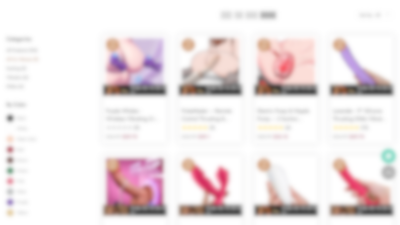 Blurred image of a website homepage featuring various thumbnail images of women in different poses and outfits, with a focus on lingerie or sleepwear.