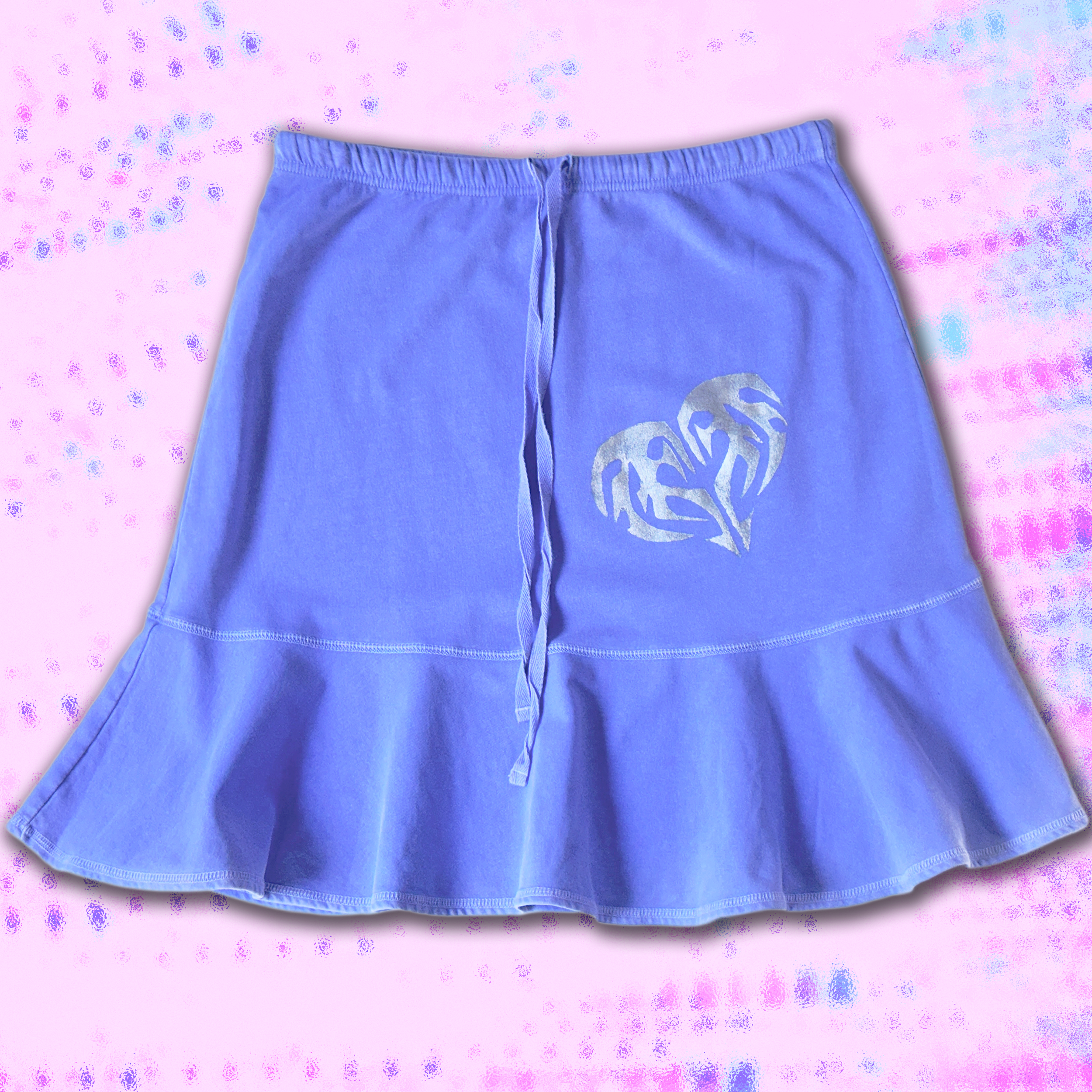 CyberWitch Heart Flare Skirt