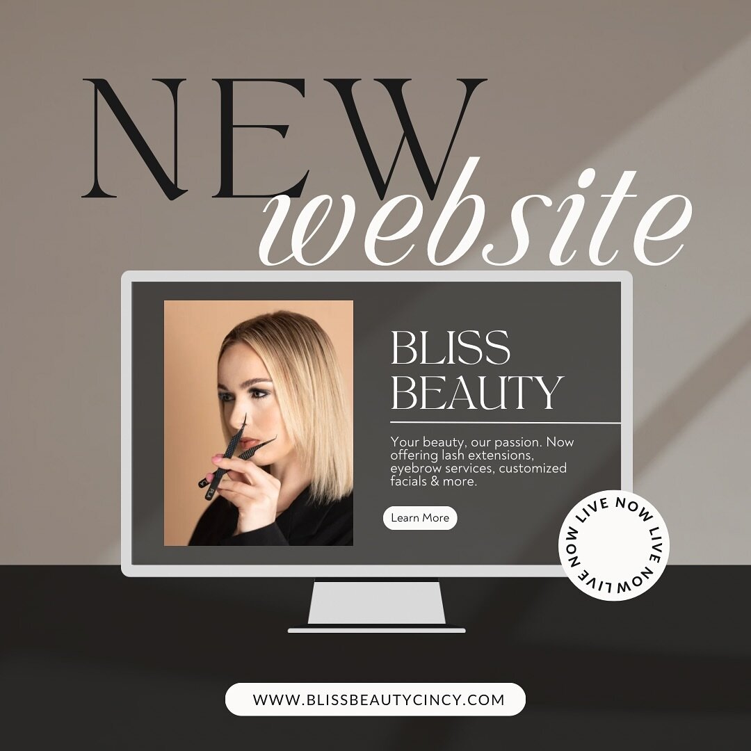 The news is OUT! 🤩🥳
Our website is now live, offering lash extensions, eyebrow services (wax, tint &amp; eyebrow lamination), and a range of customized facials (anti-aging, acne, hydration, deep cleansing, high frequency, dermaplane, and microderma