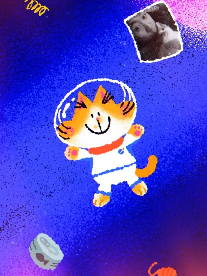 Happy #internationalcatday to my son ❤️ #animation #cat #illustration