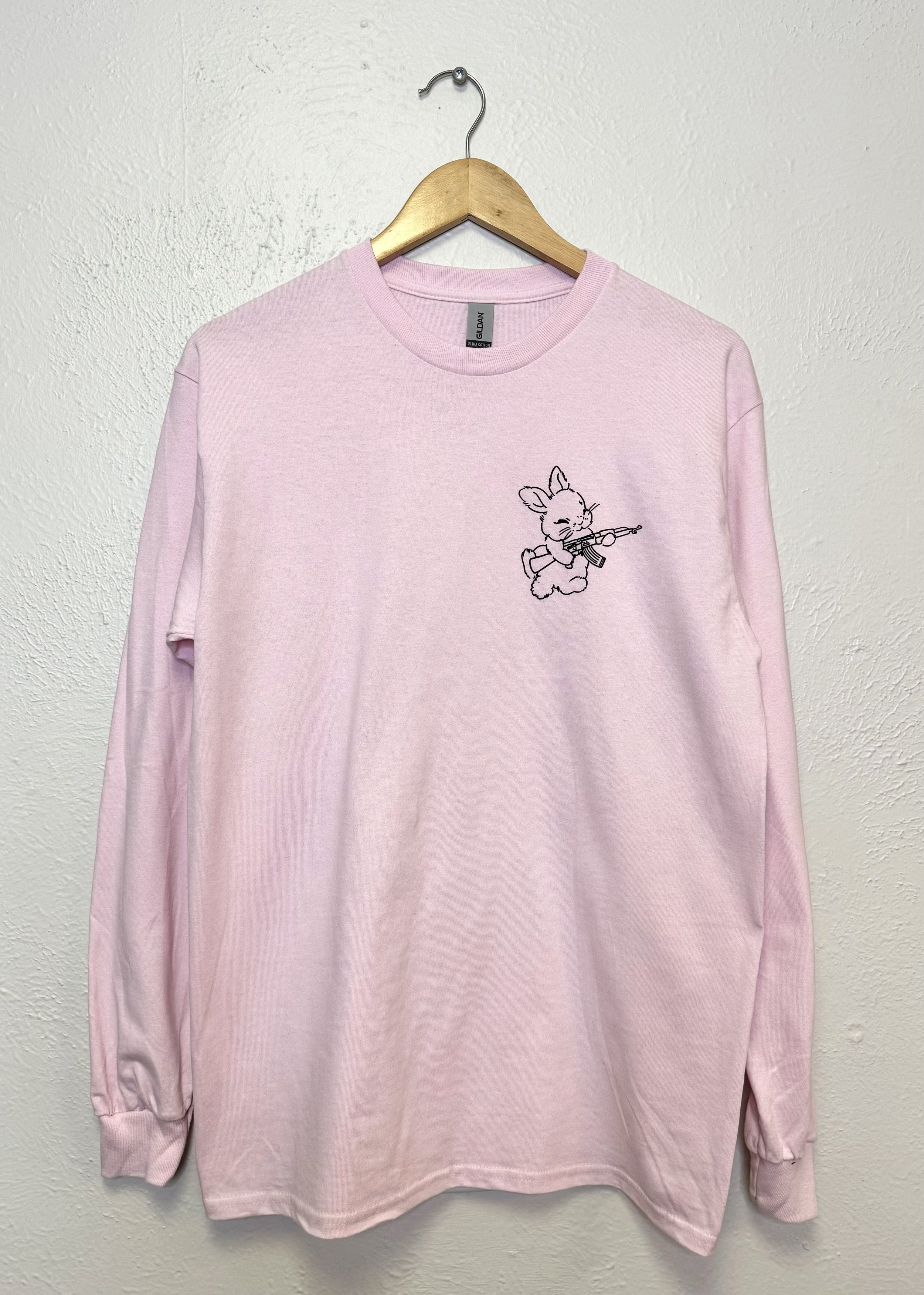 Pink Long Sleeve Pocket Logo