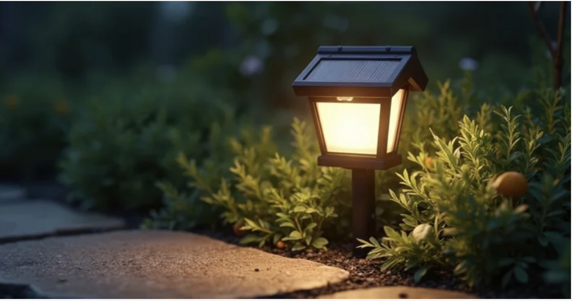 Solar Powered Outdoor Light Fixture