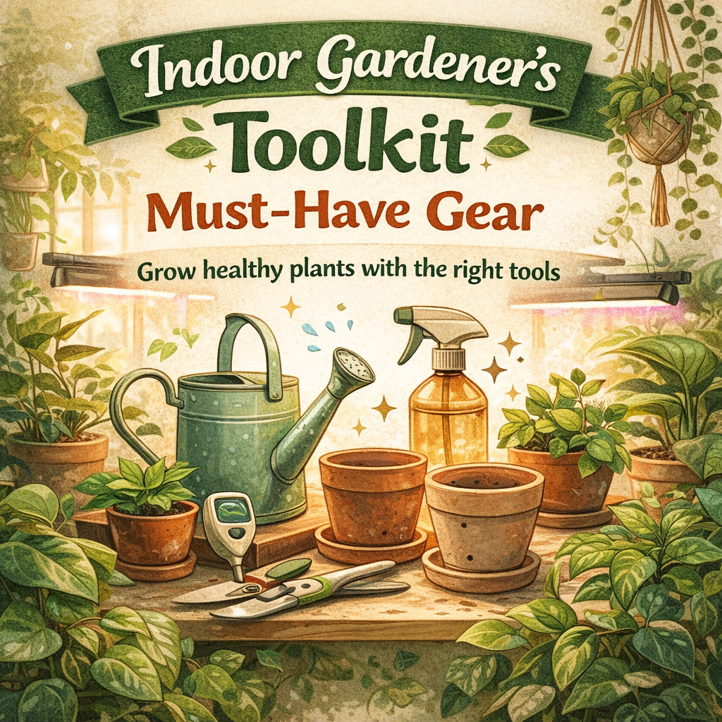 The Indoor Gardener’s Toolkit: Must-Have Gear for Growing Success