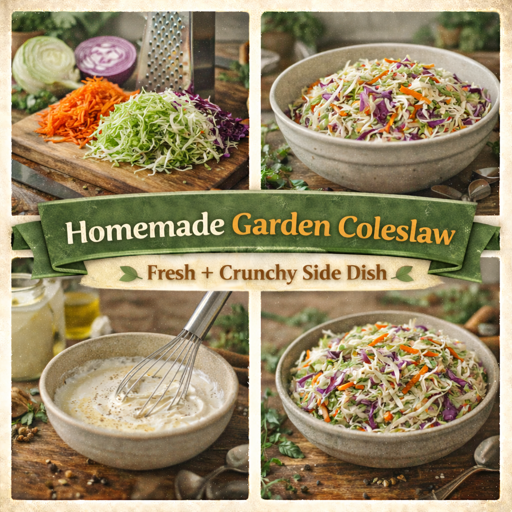 Homemade Coleslaw – Garden Style