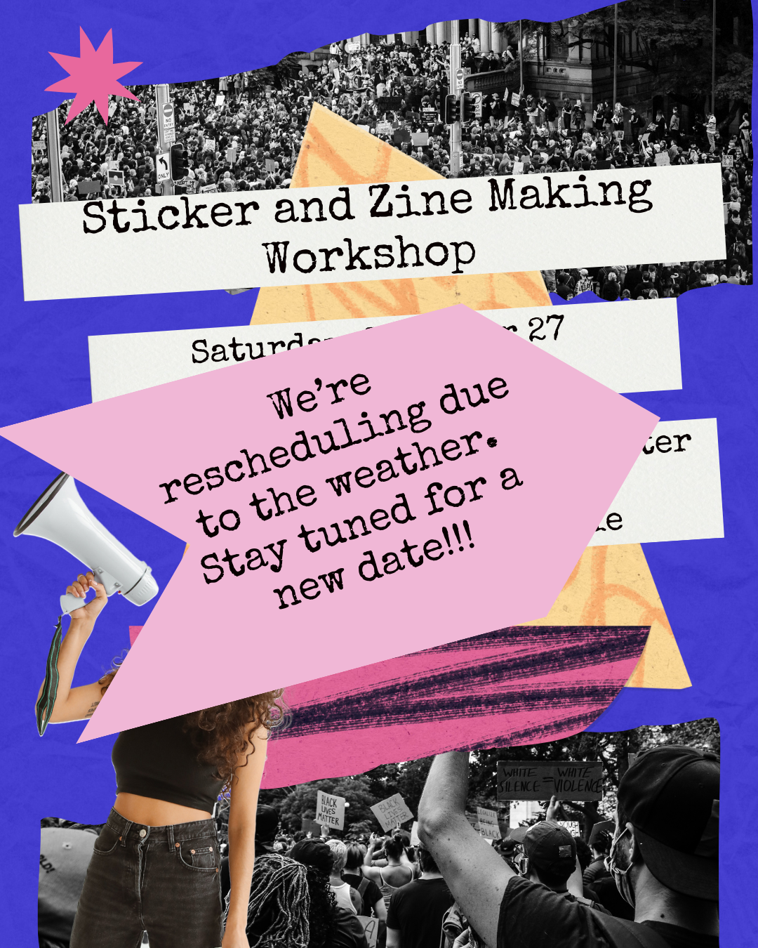 Sticker &amp; Zine Making Workshop- CANCELLED