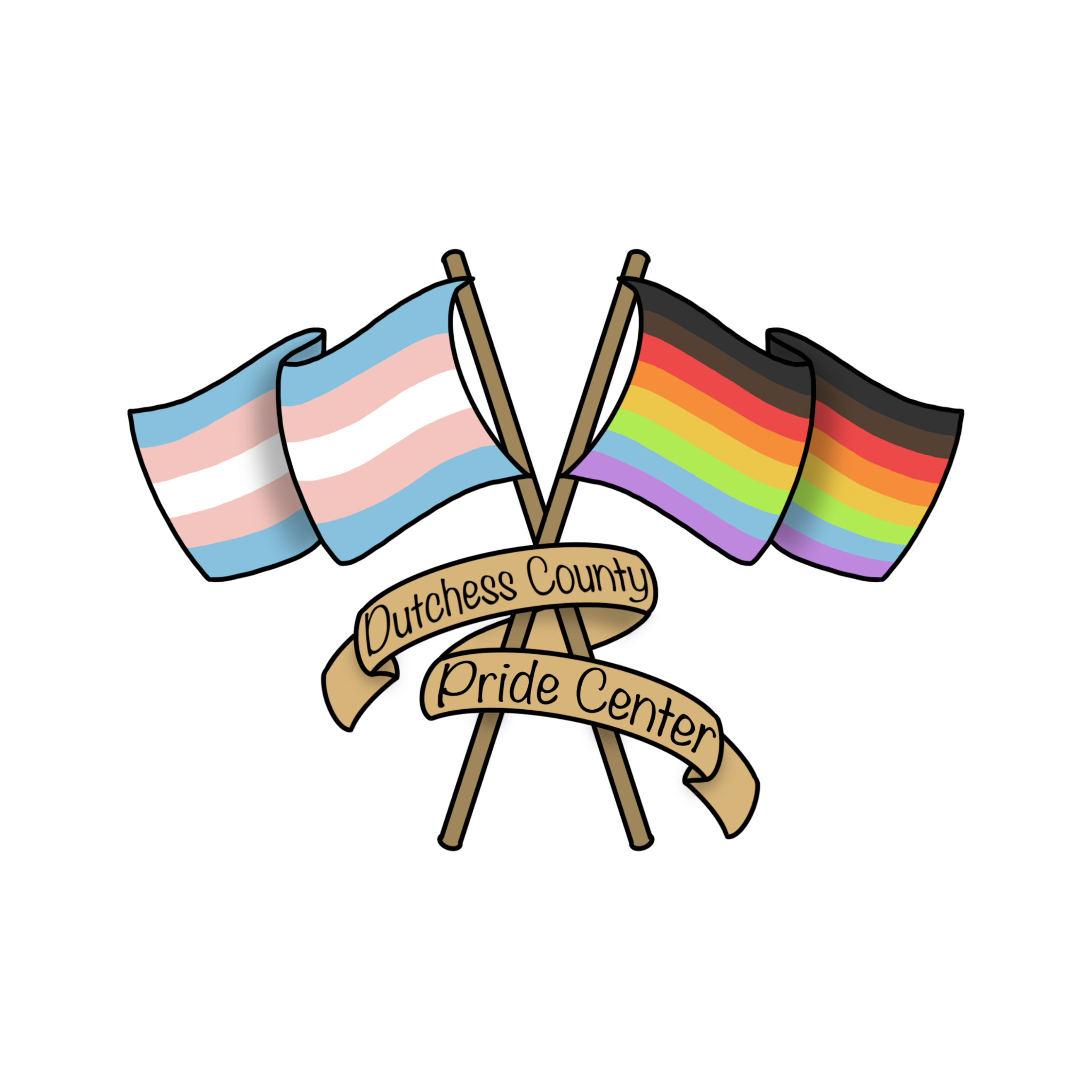 The Dutchess County Pride Center flags icon.