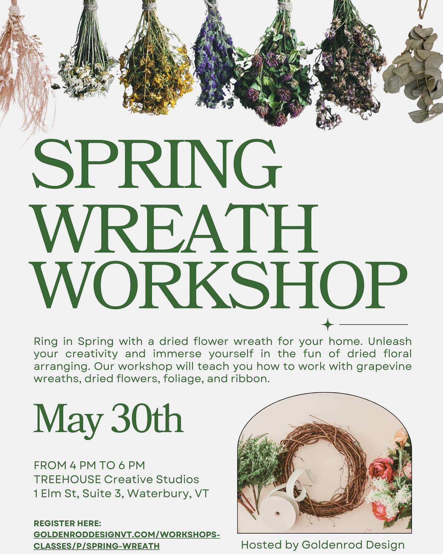 ‼️ Next creative workshop: Spring Wreath Making

Ring in Spring with a dried flower wreath for your home. Unleash your creativity and immerse yourself in the art of everlasting floral arranging. I will show you how to work with dried florals and grap