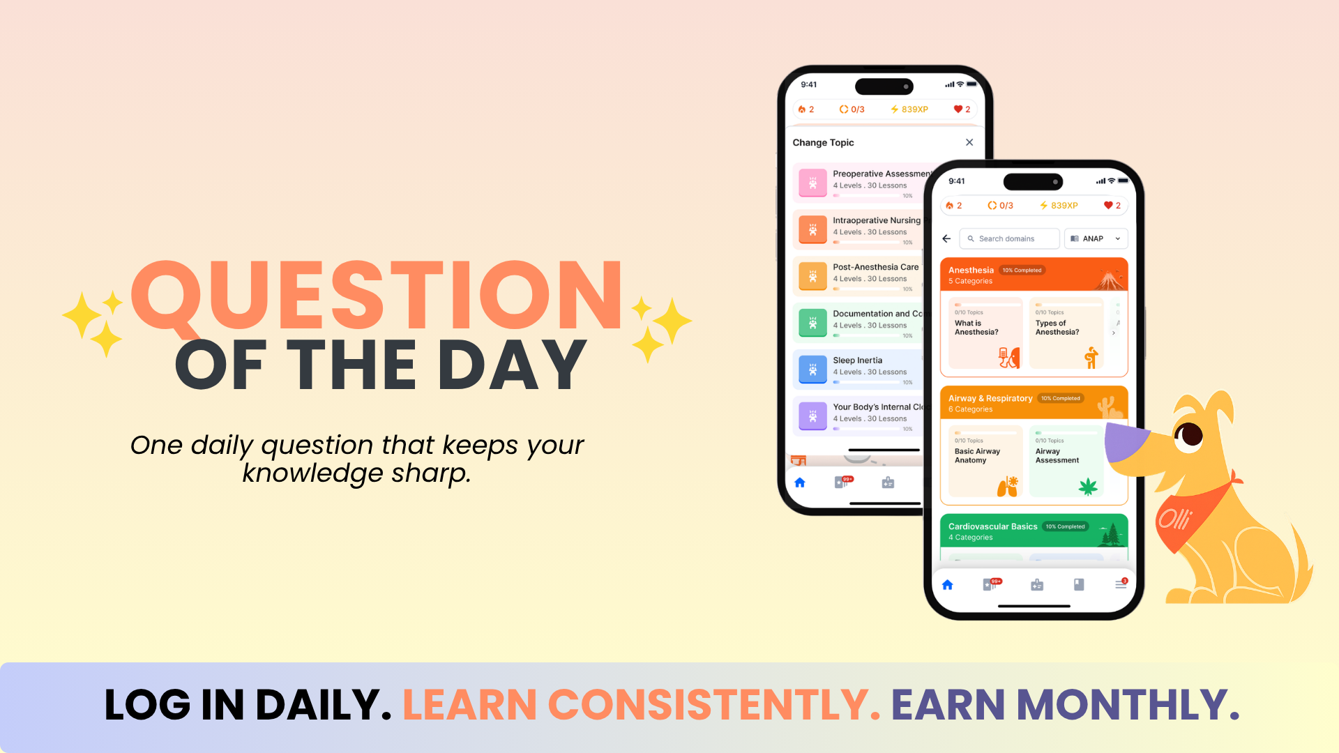 Question of the Day: One Question a Day, One Class A CE Every Month