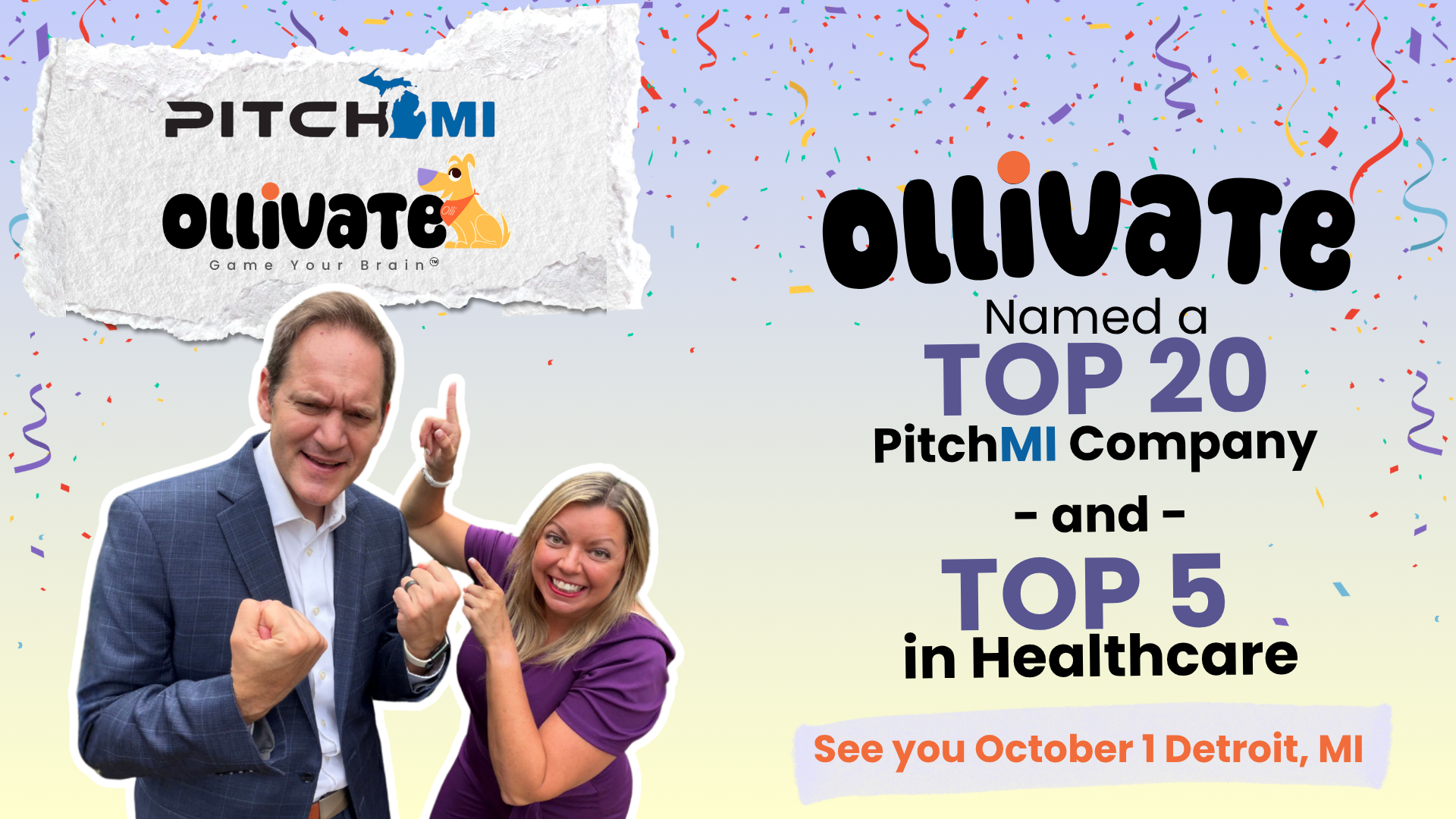 Ollivate Named a Top 20 PitchMI Company &amp; Top 5 Healthcare Startup