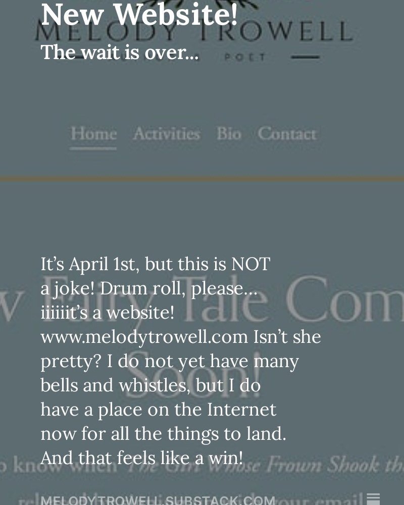 Website is live! melodytrowell.com ✨ I&rsquo;d love your feedback!