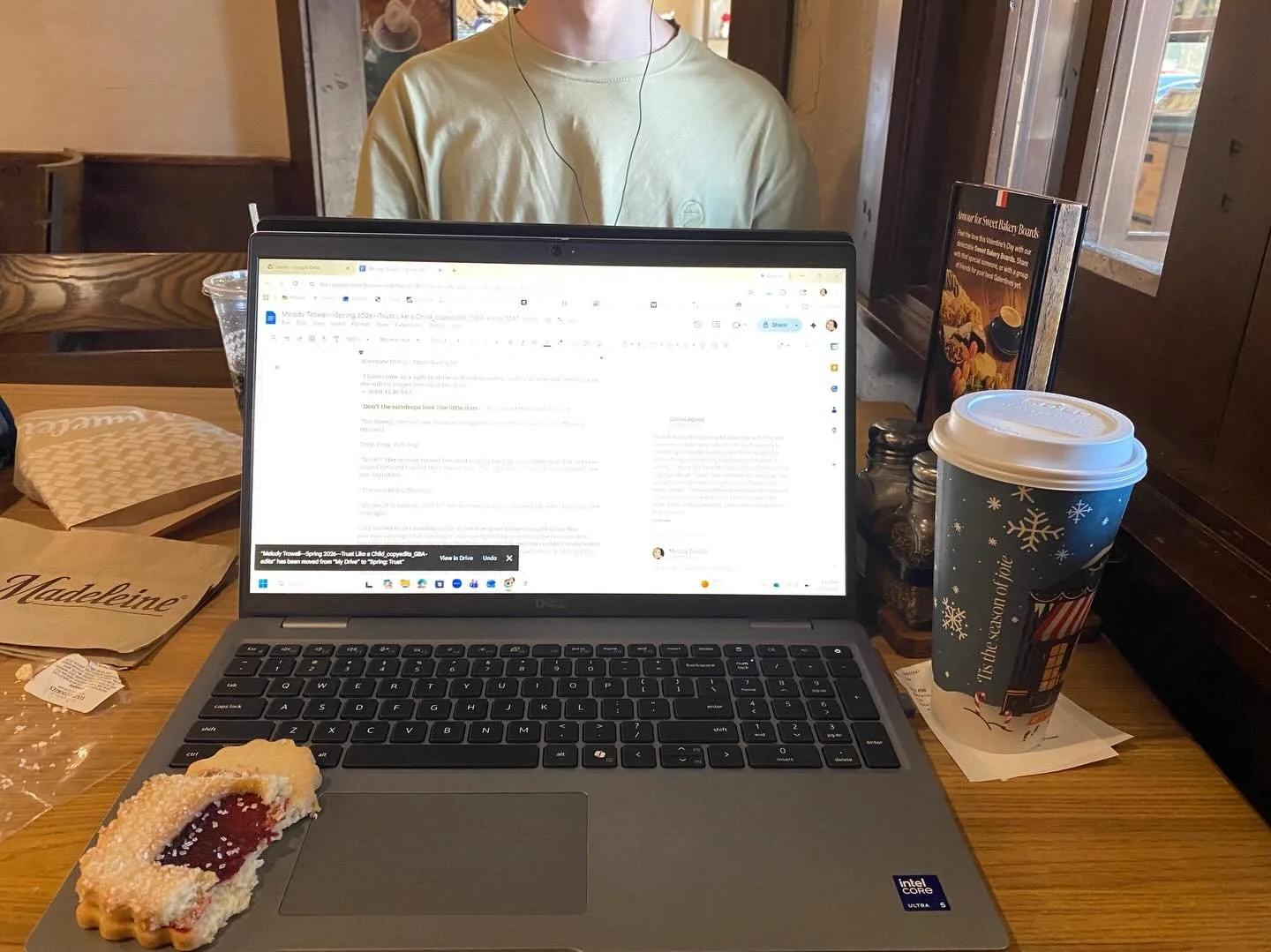 One of my favorites things to do is come to a good French cafe with my oldest son on his homeschool day, eat treats, and write. What a gift! I&rsquo;m polishing my next @cultivatingoakspress piece, and this one is dear to my heart. It began over ten 