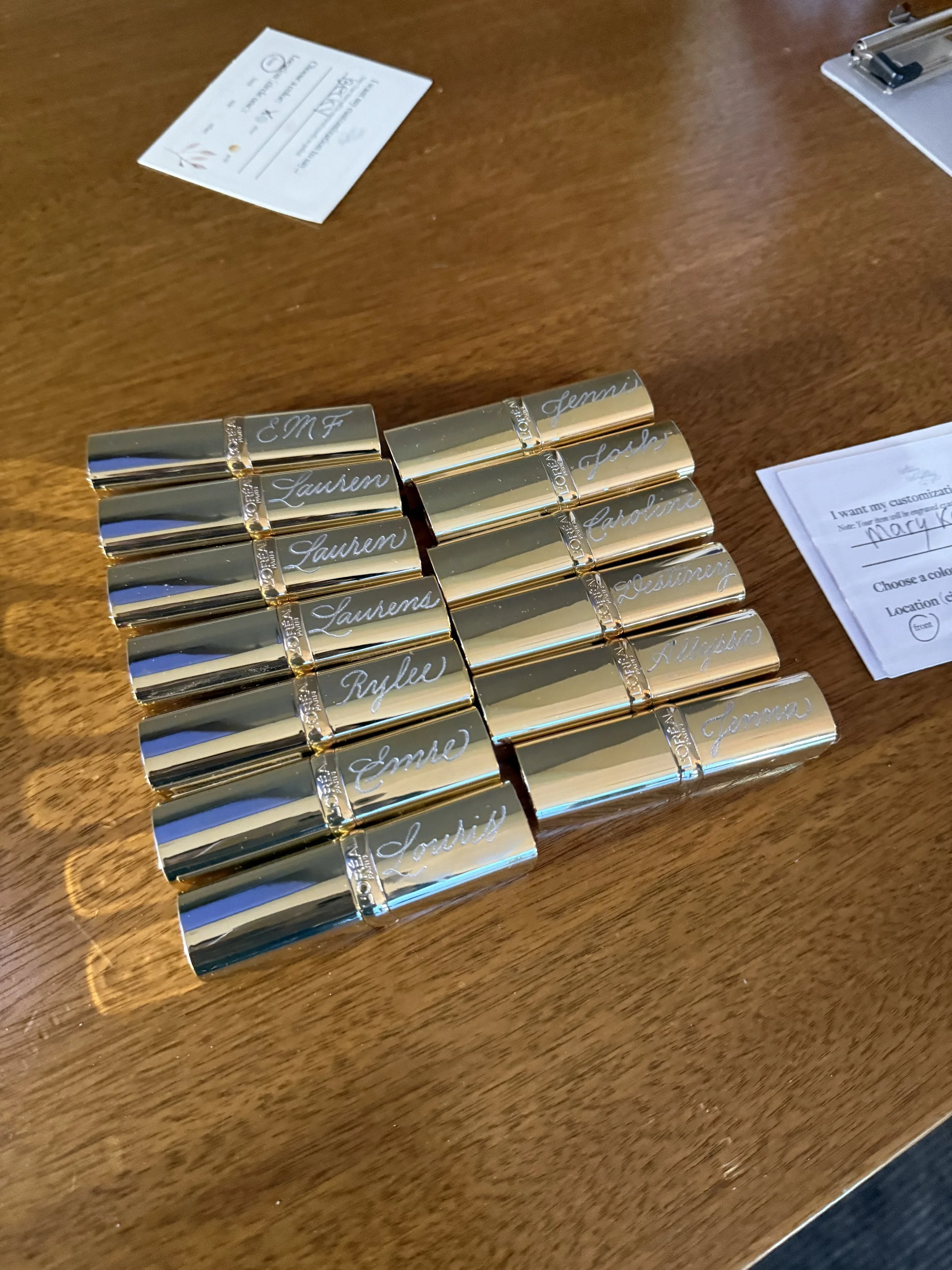 Ocean Casino Resort's Devil Wears Prada 2 Event | VIP Live lipstick engraving experience where guests chose names, affirmations, and phrases that reflected their personalities for personalization.