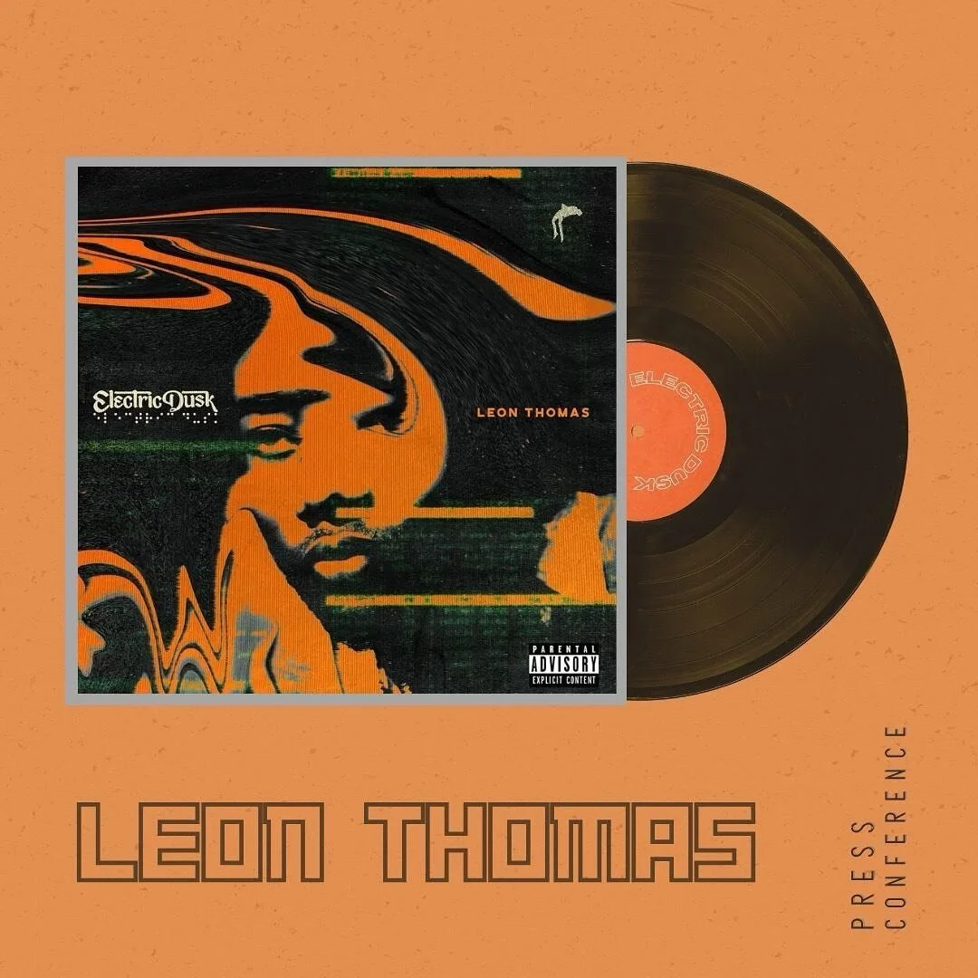 I attended a press conference for @leonthomas new album &lsquo;Electric Dusk&rsquo; where I had the opportunity to ask him a couple of questions. Take a look at the full coverage in my stories and stream &lsquo;Electric Dusk&rsquo; everywhere now 🧡