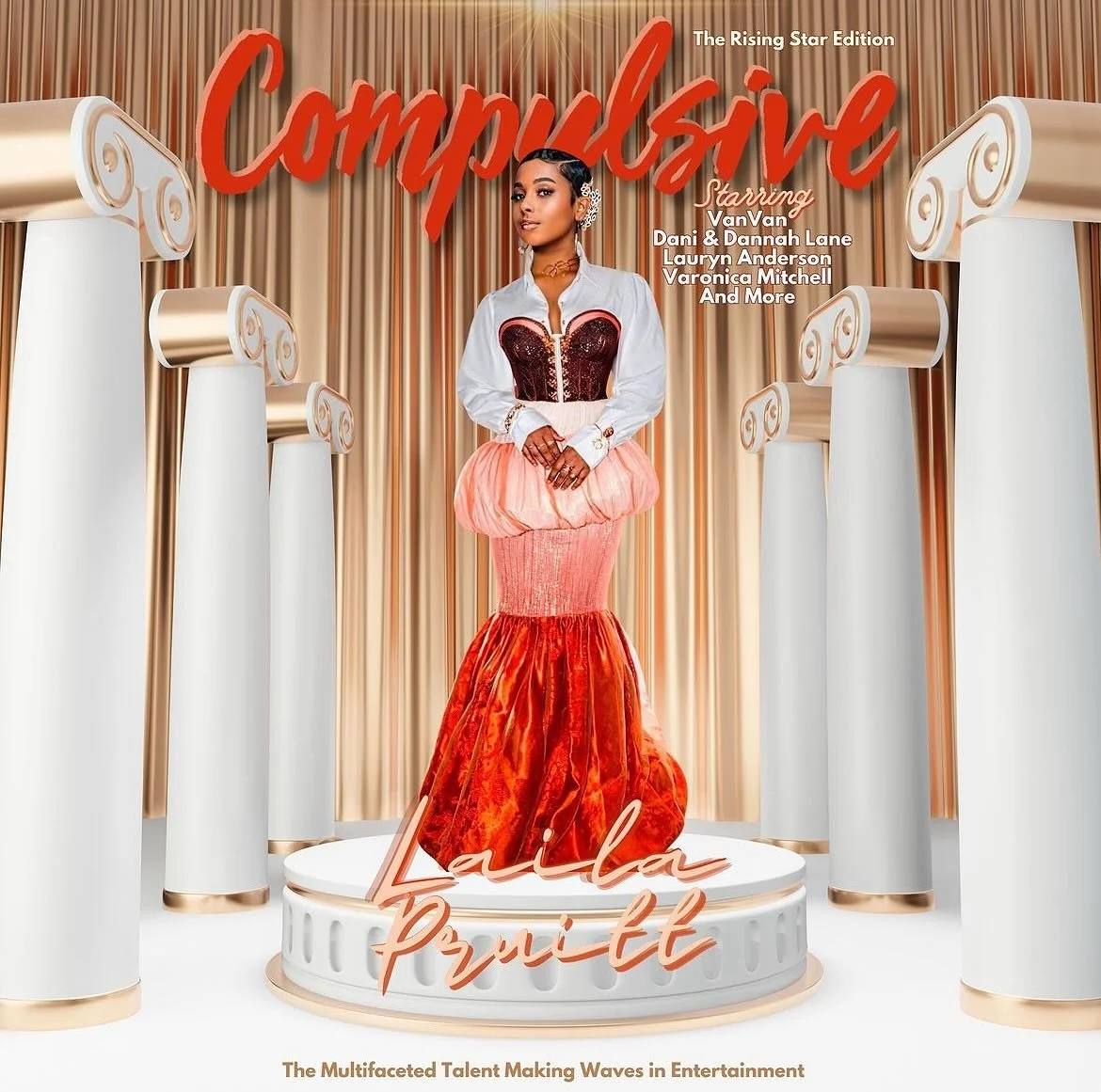 Only three weeks away until our rising star edition of @compulsivemagazine is here 🤩 Special shoutout to the lovely @lailadpruitt who graces our cover which who I had the pleasure to speak with on this issue. You might recognize Laila from the hit s