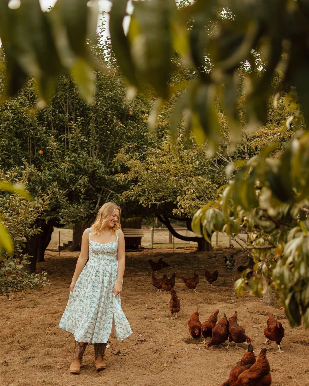 When your family has a magical piece of property surrounded by rivers, mountains, trees, and solitude... you plan your senior session there. I had so much fun getting to explore with Ella and her mama...outfit changes, chickens, lovely light...everyt