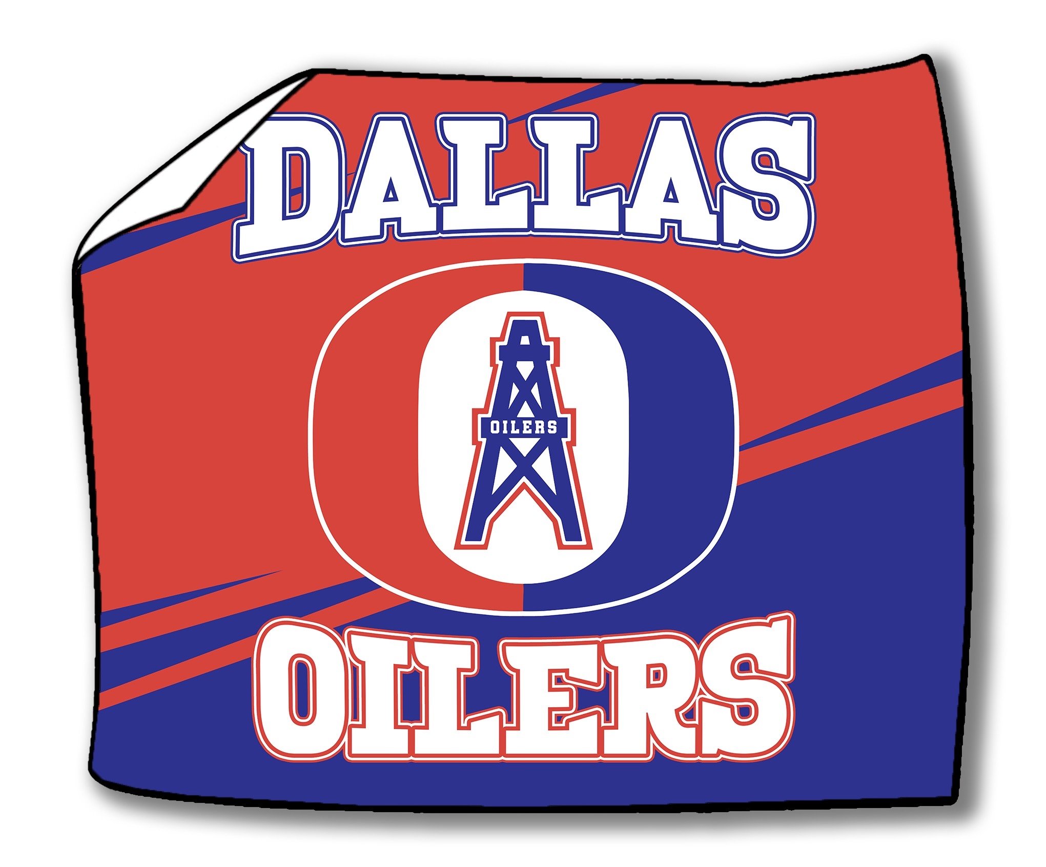 Dallas Oilers Plush Blanket