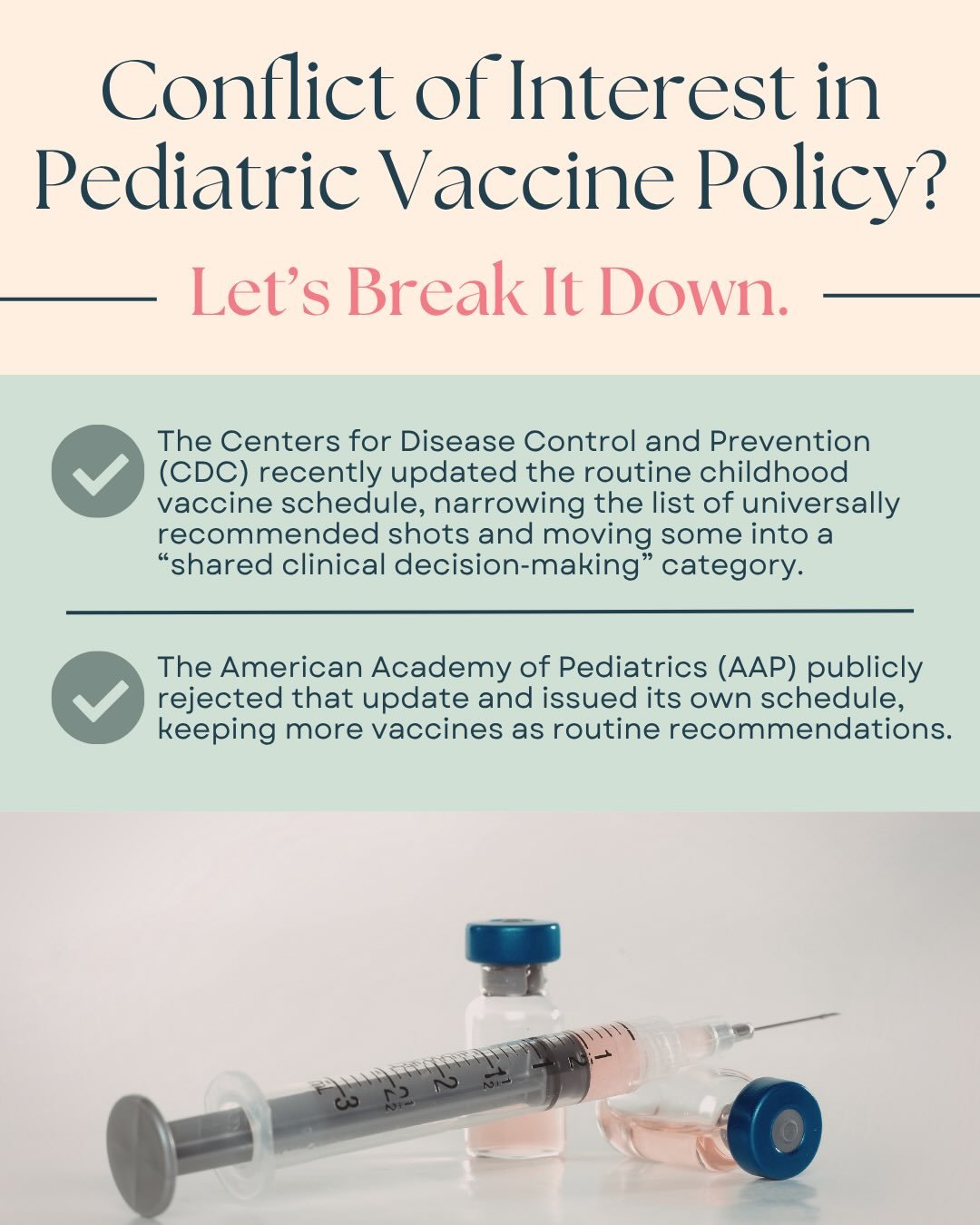 Vaccine policy isn&rsquo;t purely &ldquo;science.&rdquo; It&rsquo;s shaped by money and influence, and all too often, the money calls the shots (pun intended). Even the science itself can be influenced by the same forces. Recent changes to the CDC&rs