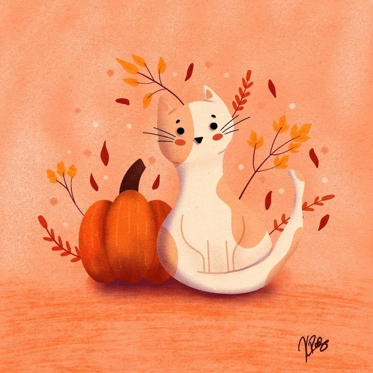 cat pumpkin