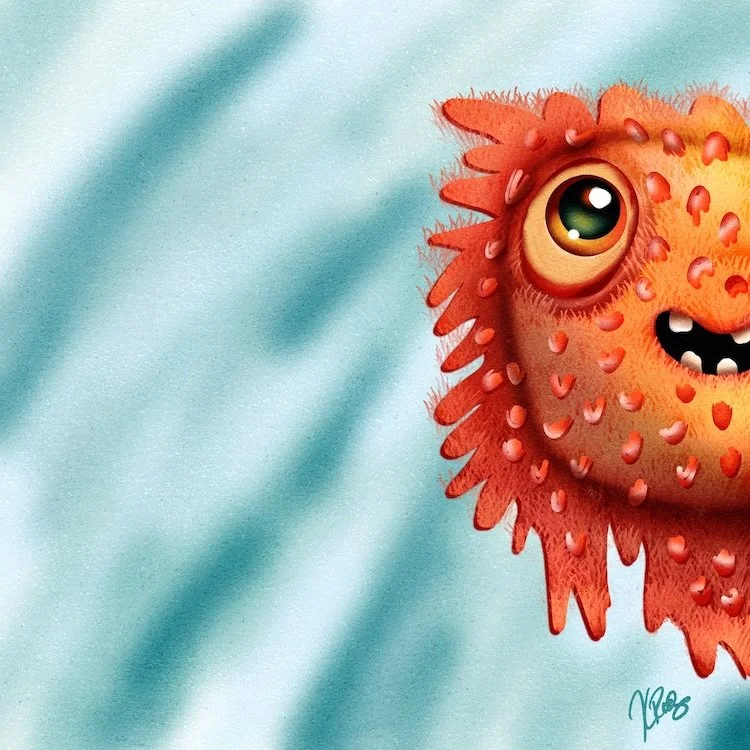 weird orange fish