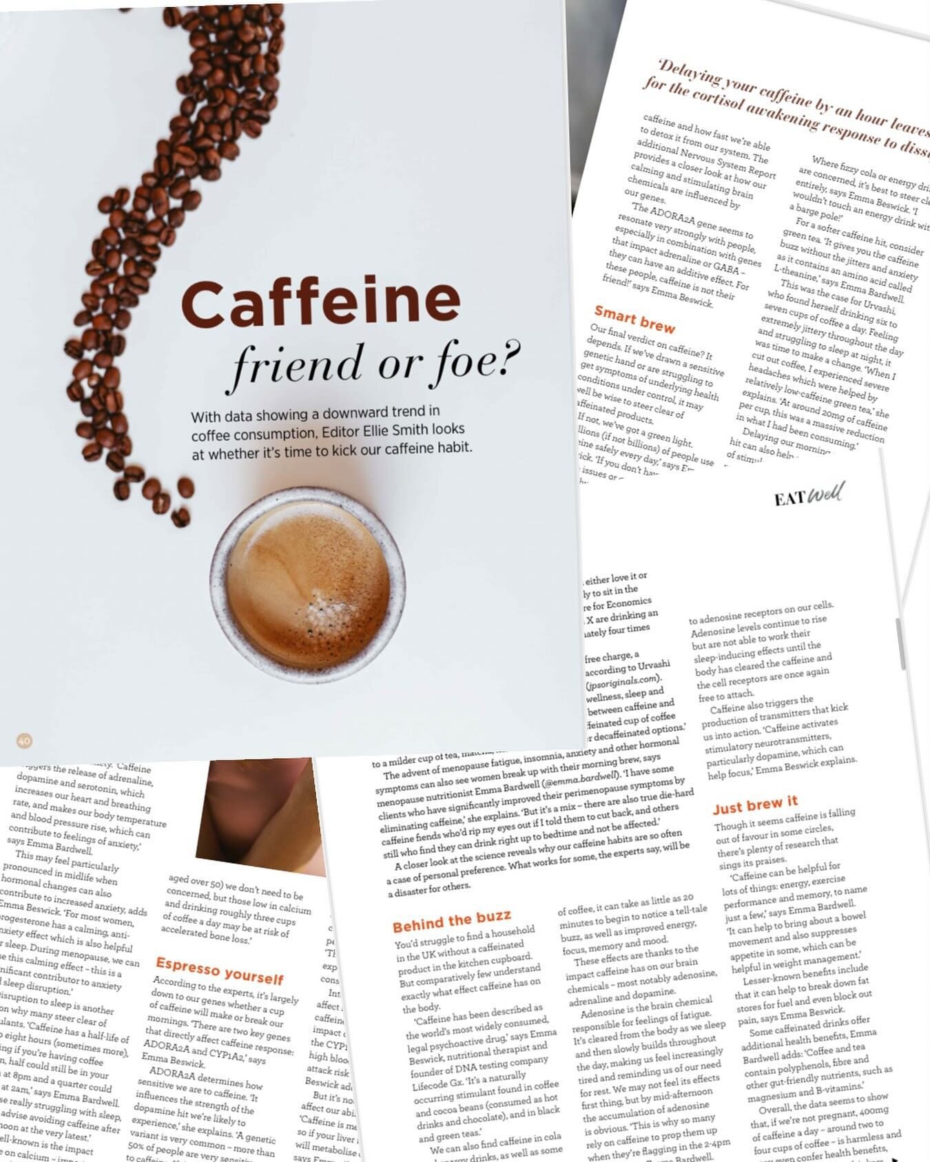 Do you need to quit caffeine? Probably not, according to the experts. Coffee and tea are packed with healthy polyphenols, magnesium and B-vitamins. 

But our genes do play a role in how sensitive we are to this popular stimulant and how quickly we ca