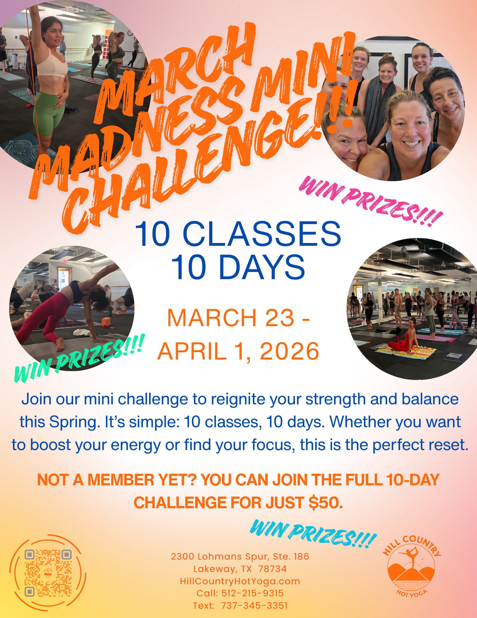 March Madness Mini-Challenge: 10 Classes in 10 Days