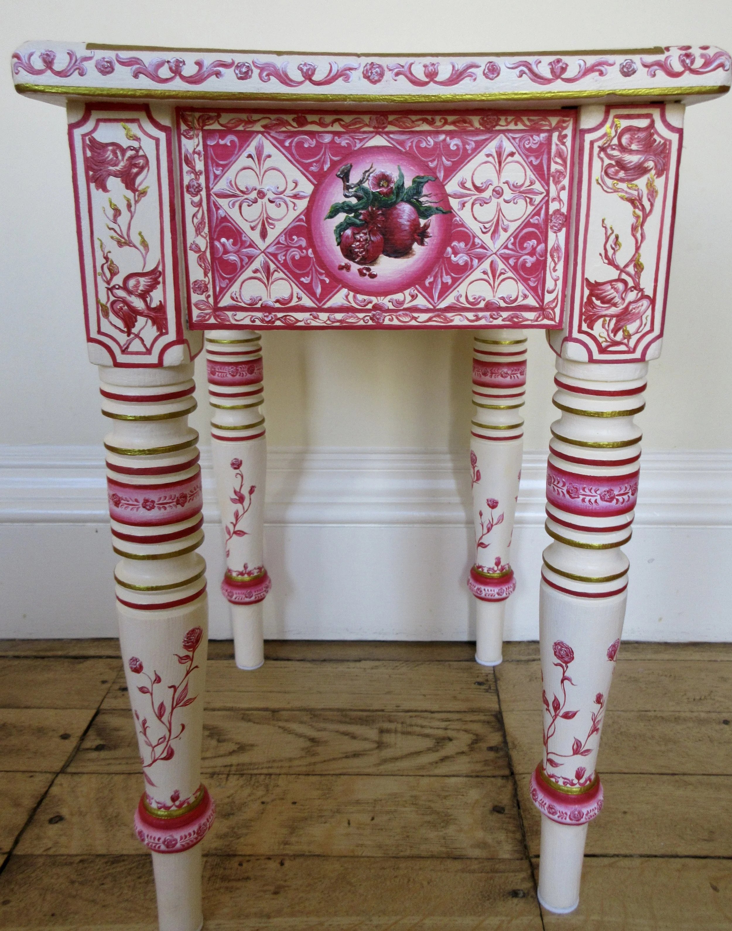 Detail of pomegranate vignette. 