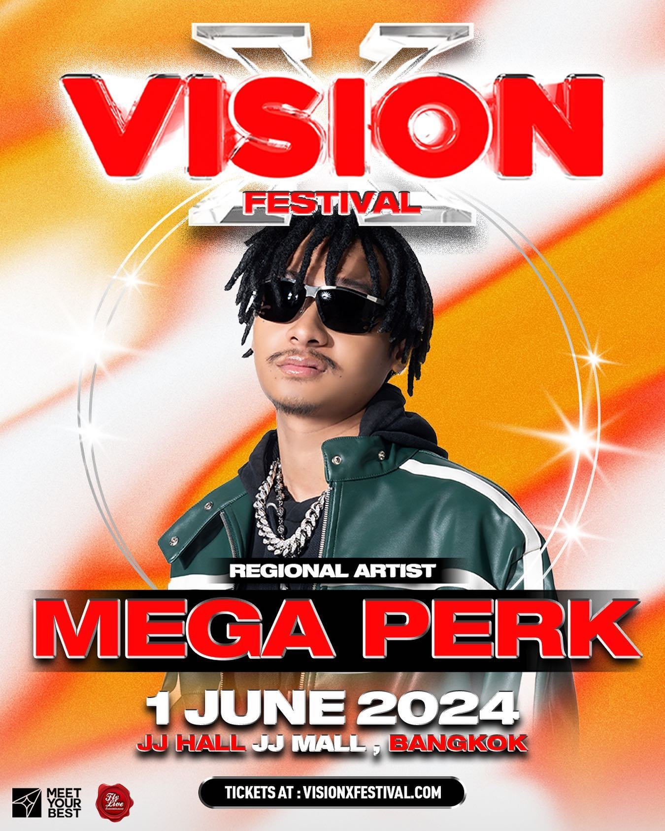 WELCOME OUR 2nd REGIONAL ARTIST 🇹🇭🔥
&lsquo;MEGA PERK&rsquo; FROM HYPE TRAIN 🚂💨

ยินดีต้อนรับศิลปินไทยคนที่สองบนงาน VISION X เฟสติวัล 🇹🇭🔥
&lsquo;MEGA PERK&rsquo; จากค่าย HYPE TRAIN 🚂💨

TIER 2 TICKETS OPEN NOW 👇

Get tickets now 👉🏼 visionx