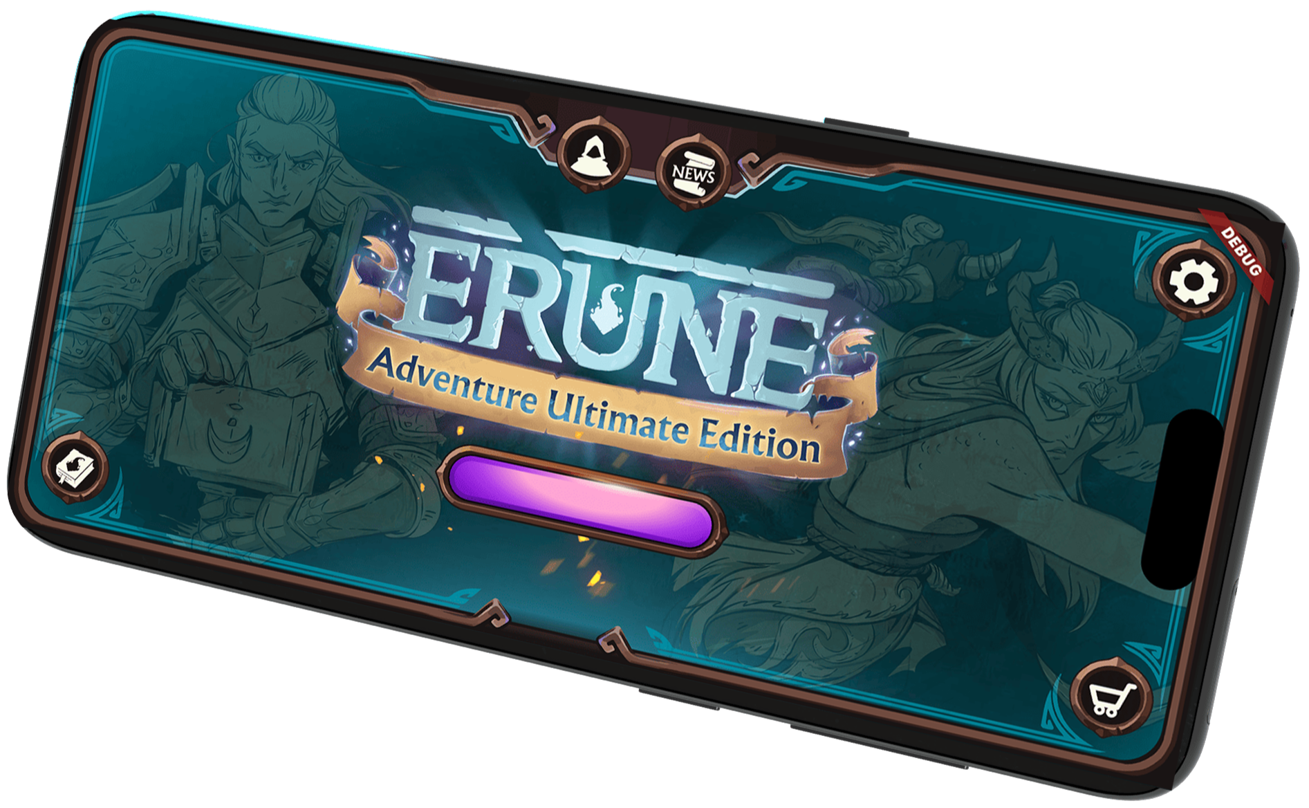 Téléphone avec visuel d'application