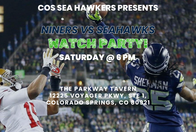 Niners Vs. Seahawks Watch Party