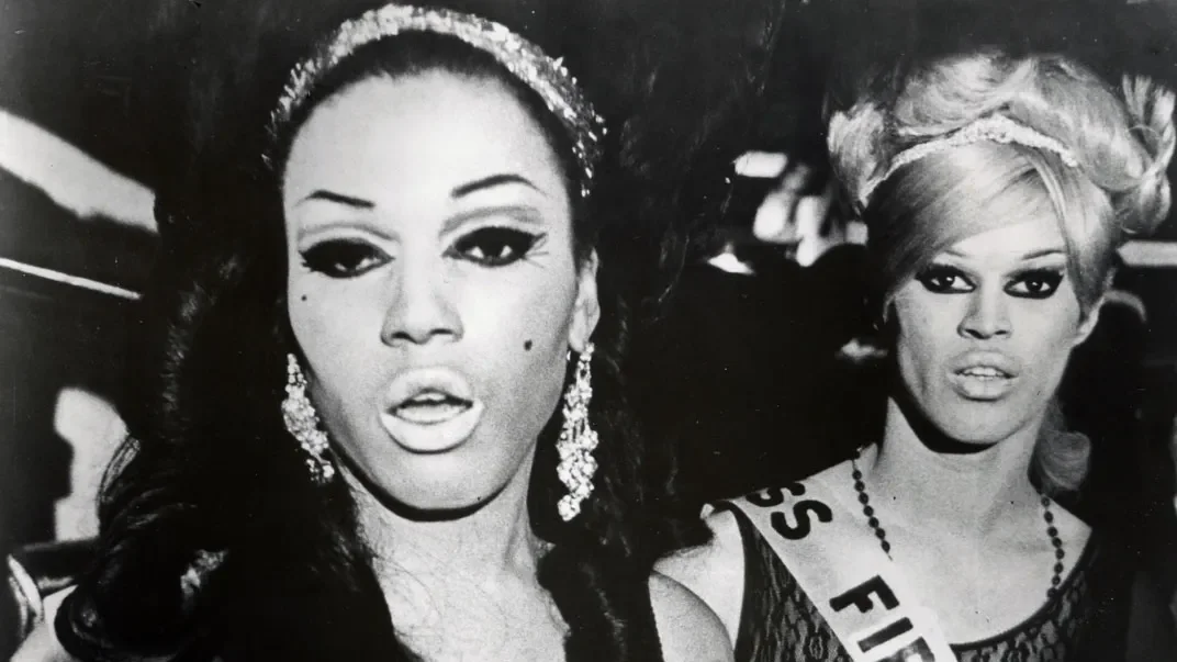 Crystal LaBeija (left) in a still from The Queen (1968), directed by Frank Simon. Grove Press/Photofest.