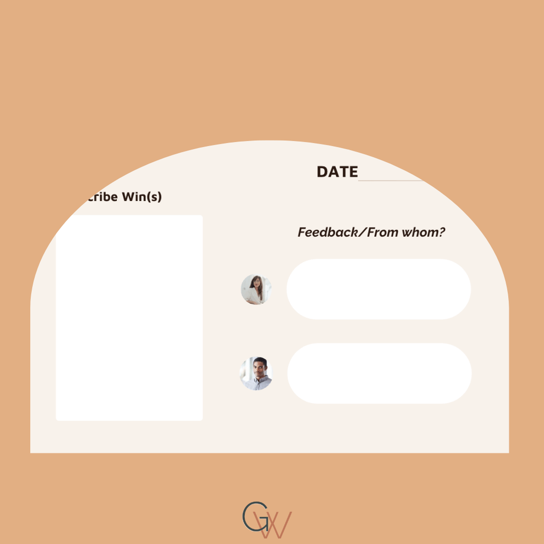 Promotion tracking worksheet from the Promotion Planning Playbook for documenting wins, feedback, and career progress over time