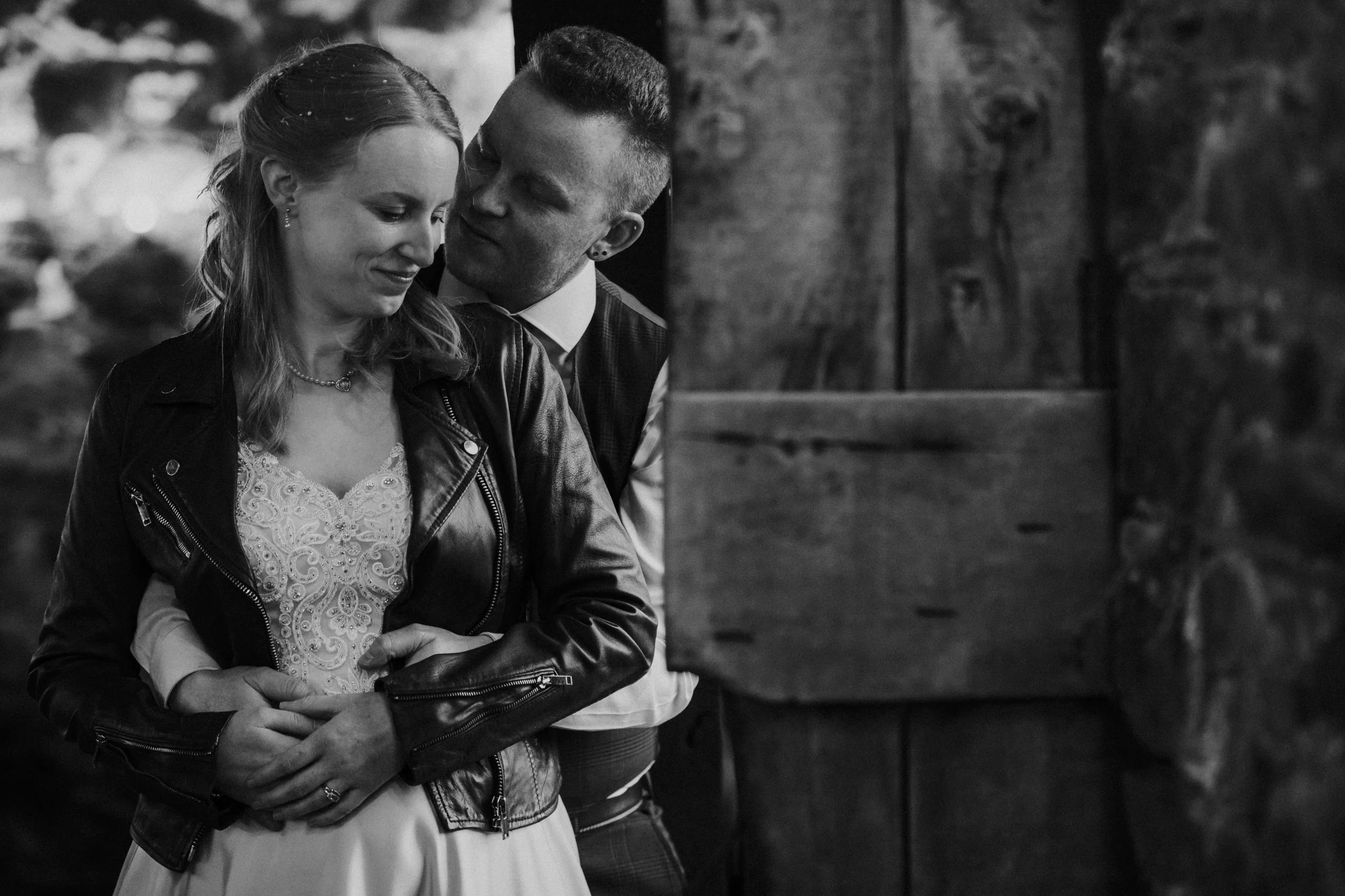 Couple photos at Pengenna Manor