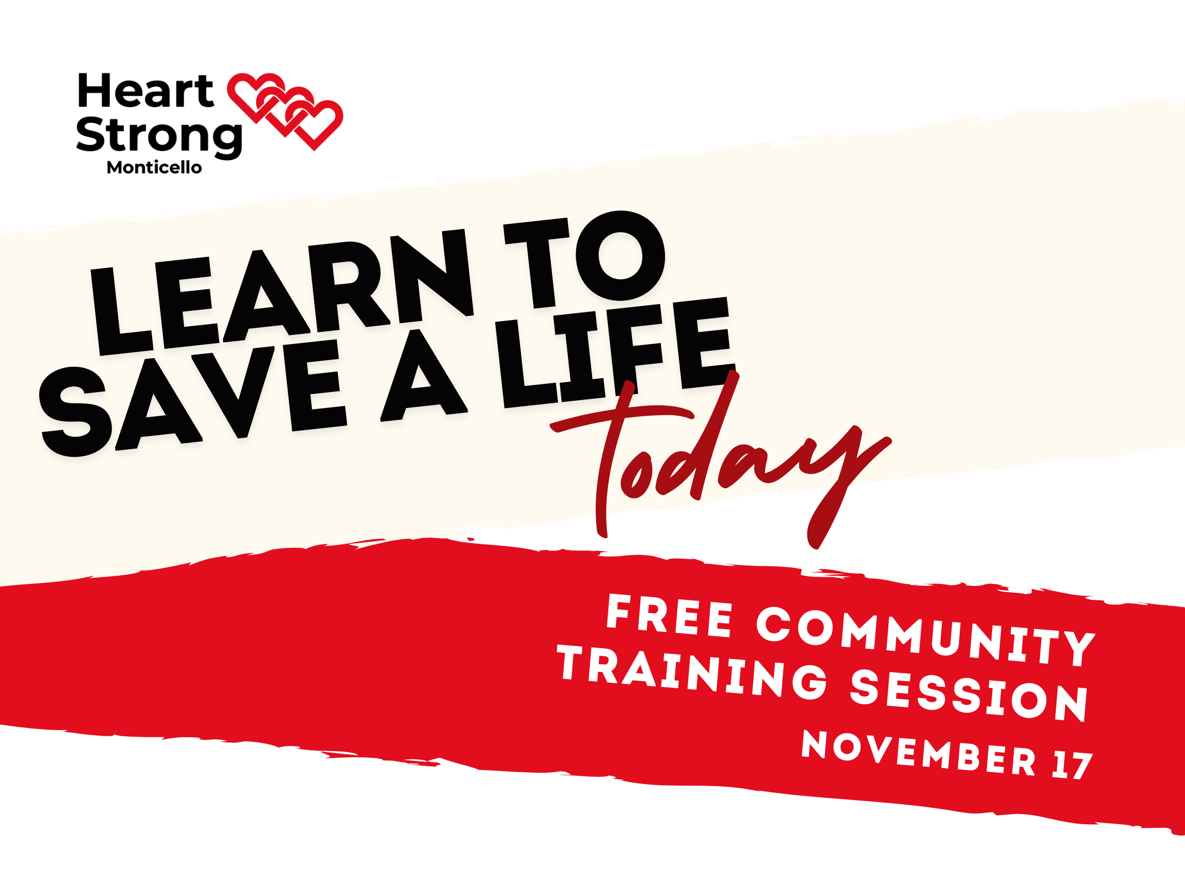 Community CPR/AED Training - November 17, 2026