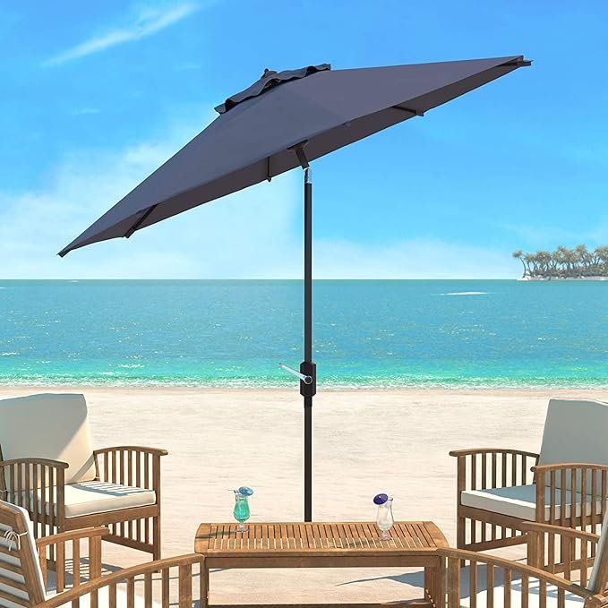 everite grand patio 9 foot umbrella 9FT with Smooth Crank Lift Sturdy umbrella base helps keep umbrella in the upright position for many years of use. 9' Patio/Market Umbrella Granite 