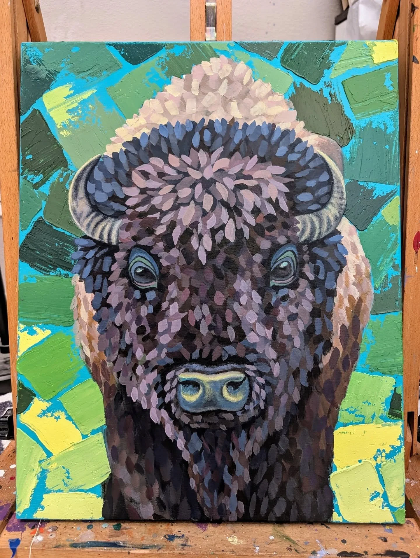 Swipe left to deconstruct my painting with me! 🖌️🎨

Find my newest acrylic artwork on display at the Greeley Arts Picnic this weekend!