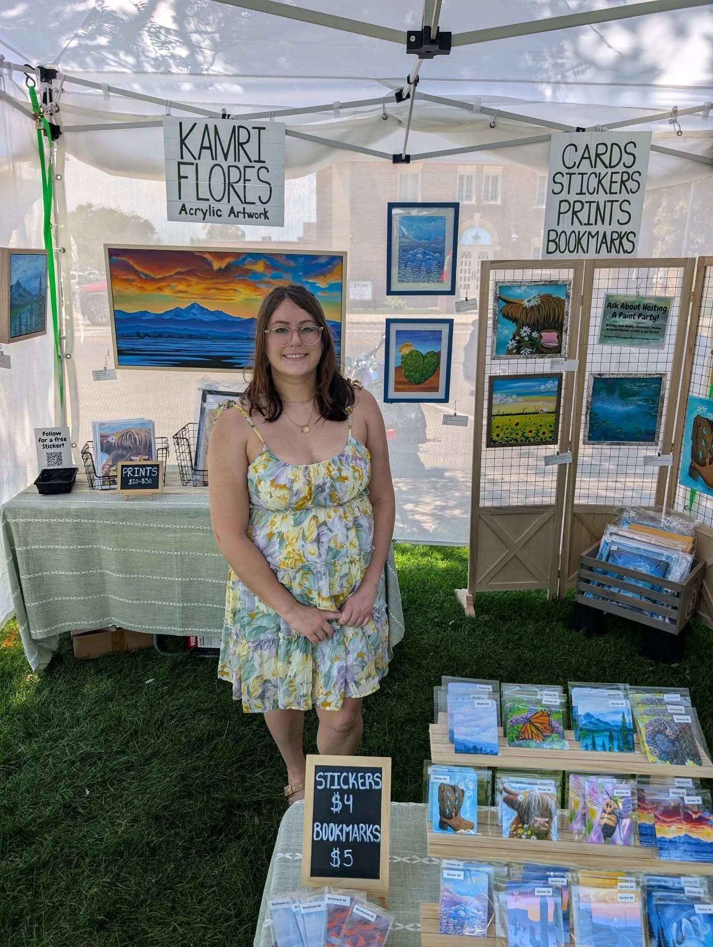 Getting ready to wrap up the first day of Greeley Arts Picnic! Excited for day 2 tomorrow! 

Find me at the booth 19 on the corner of 9th Street and 10th Ave at Lincoln Park in Greeley!
