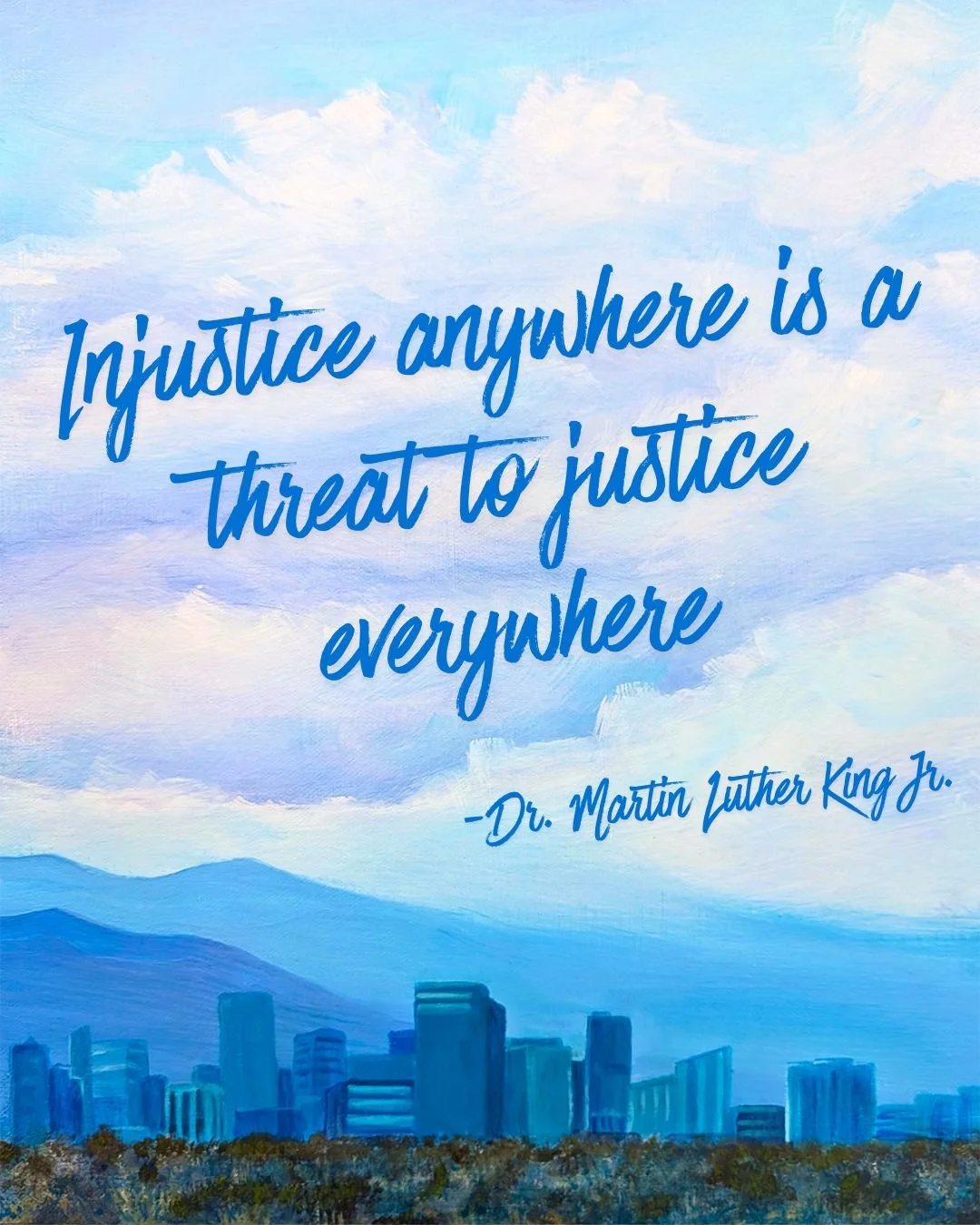 "Injustice Anywhere is a Threat to Justice Everywhere" - Dr. Martin Luther King Jr. #mlk