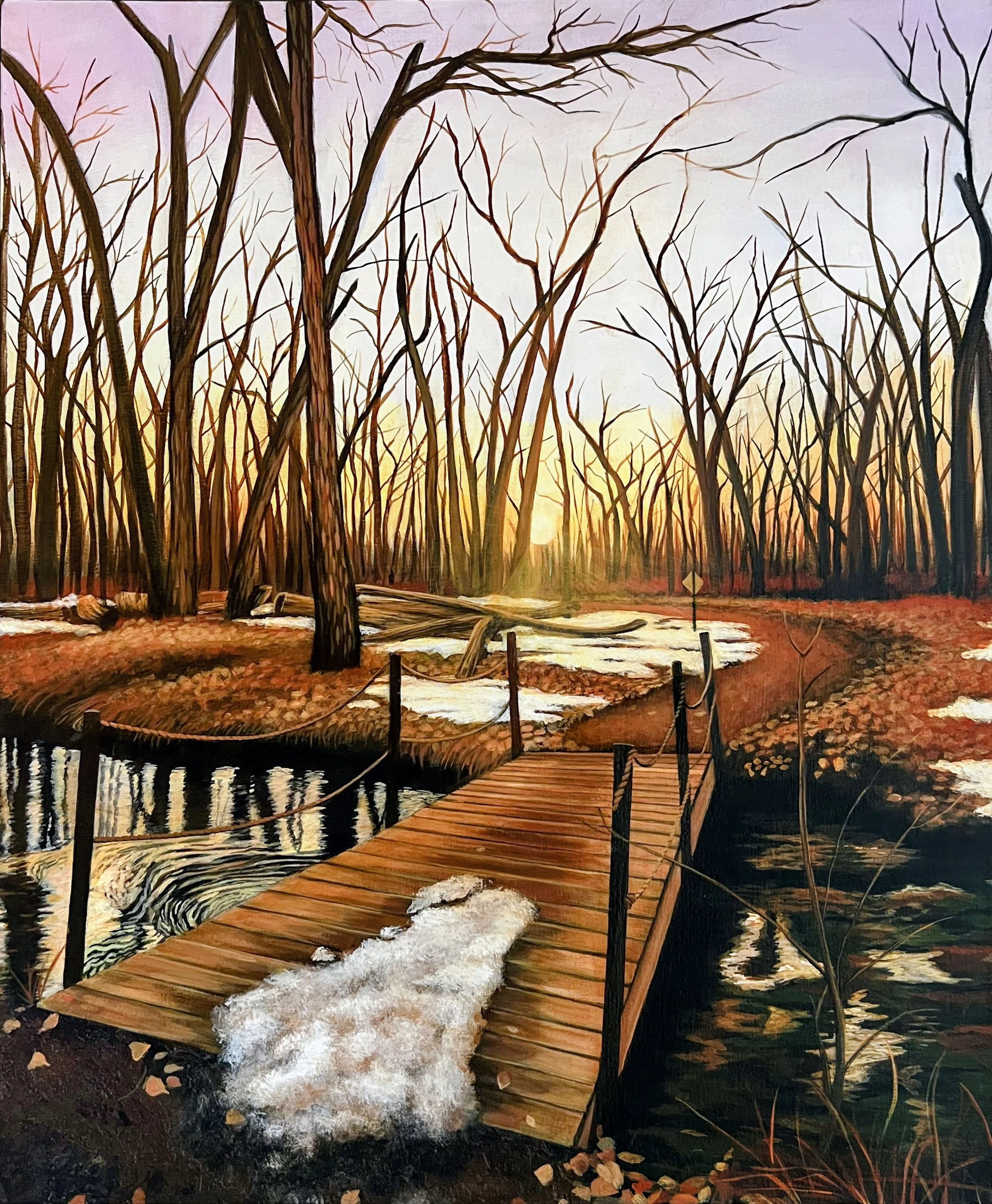 Golden Hour at Shop Creek - Hot Press Paper Print