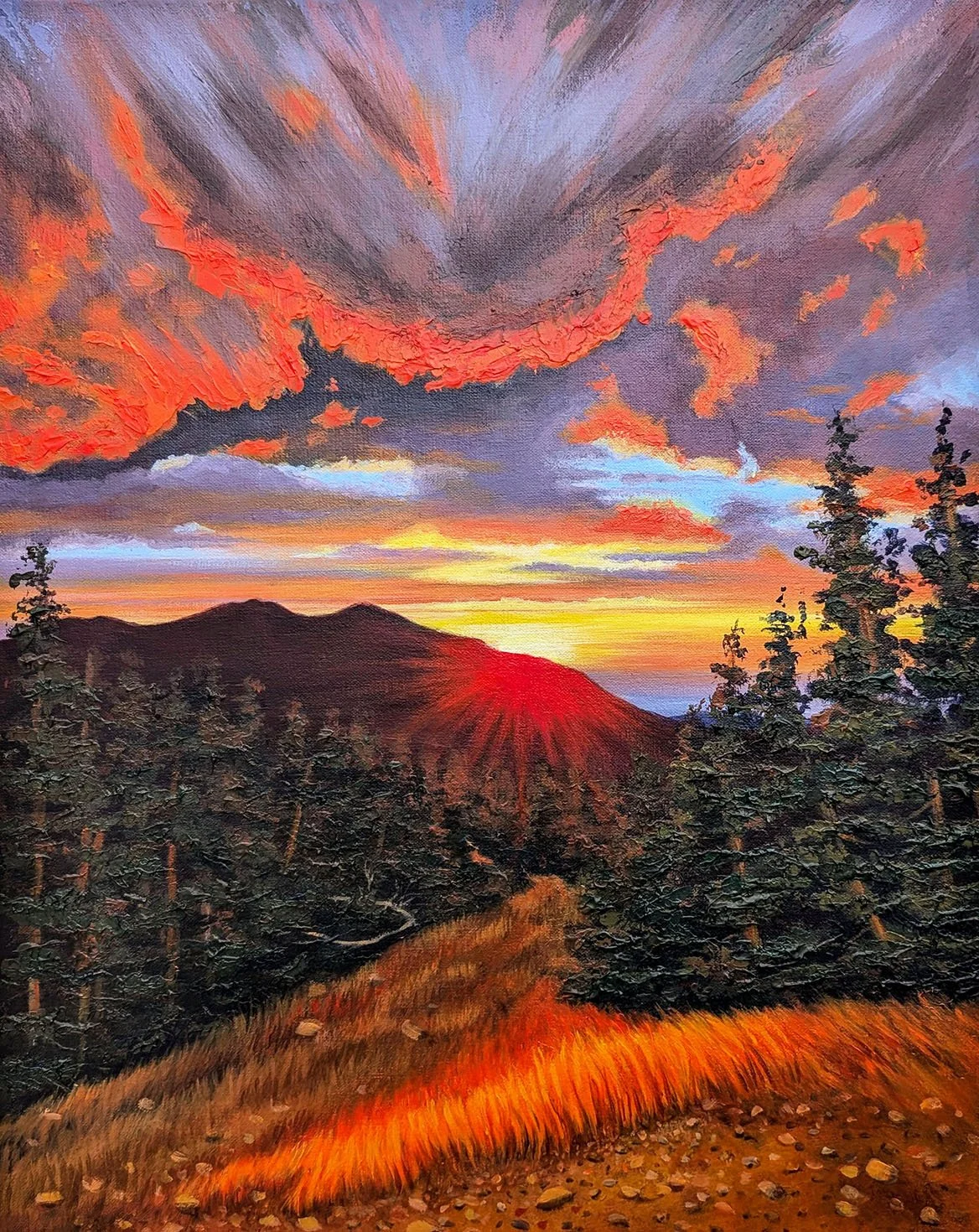 Longs Peak Sunrise Canvas Print