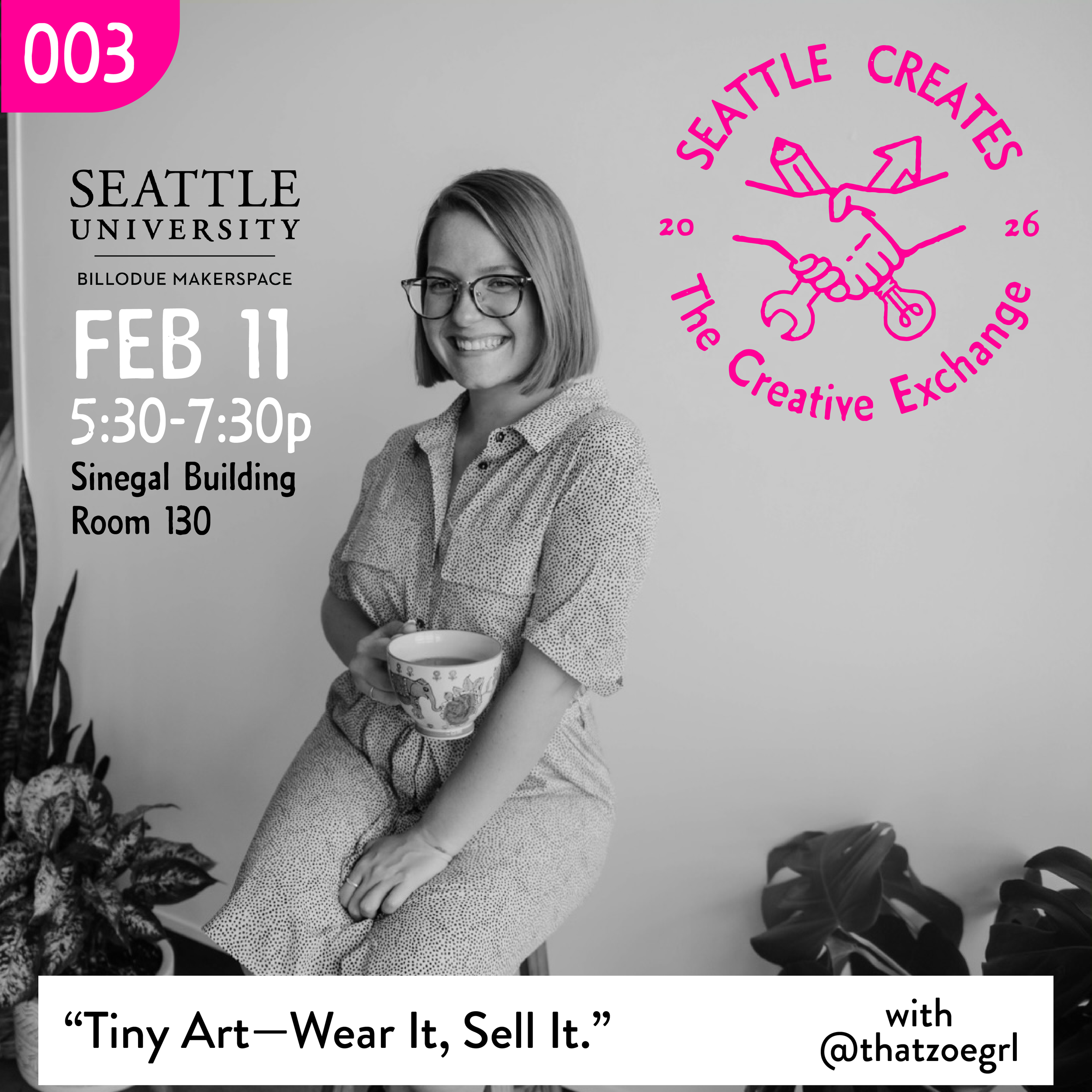 SEATTLE CREATES presents The Creative Exchange: Tiny Art — Wear It, Sell It