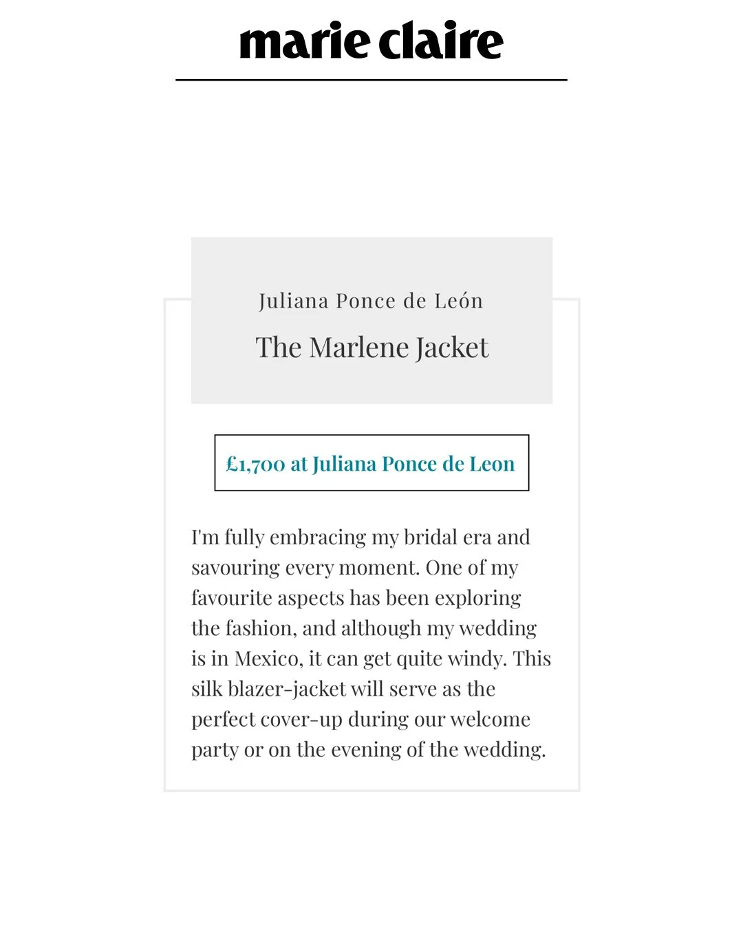 Marie Claire | June 2025