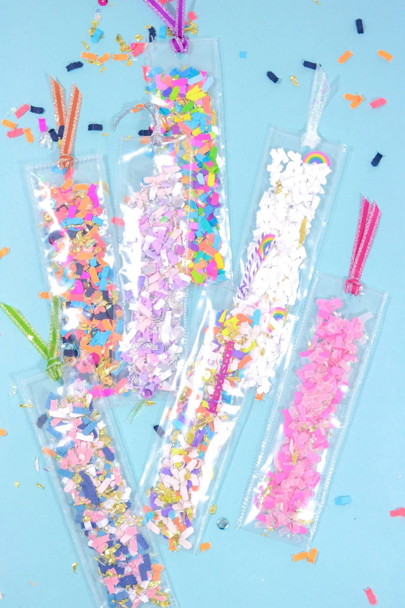 DIY Confetti Shaker Bookmarks — The Confetti Bar