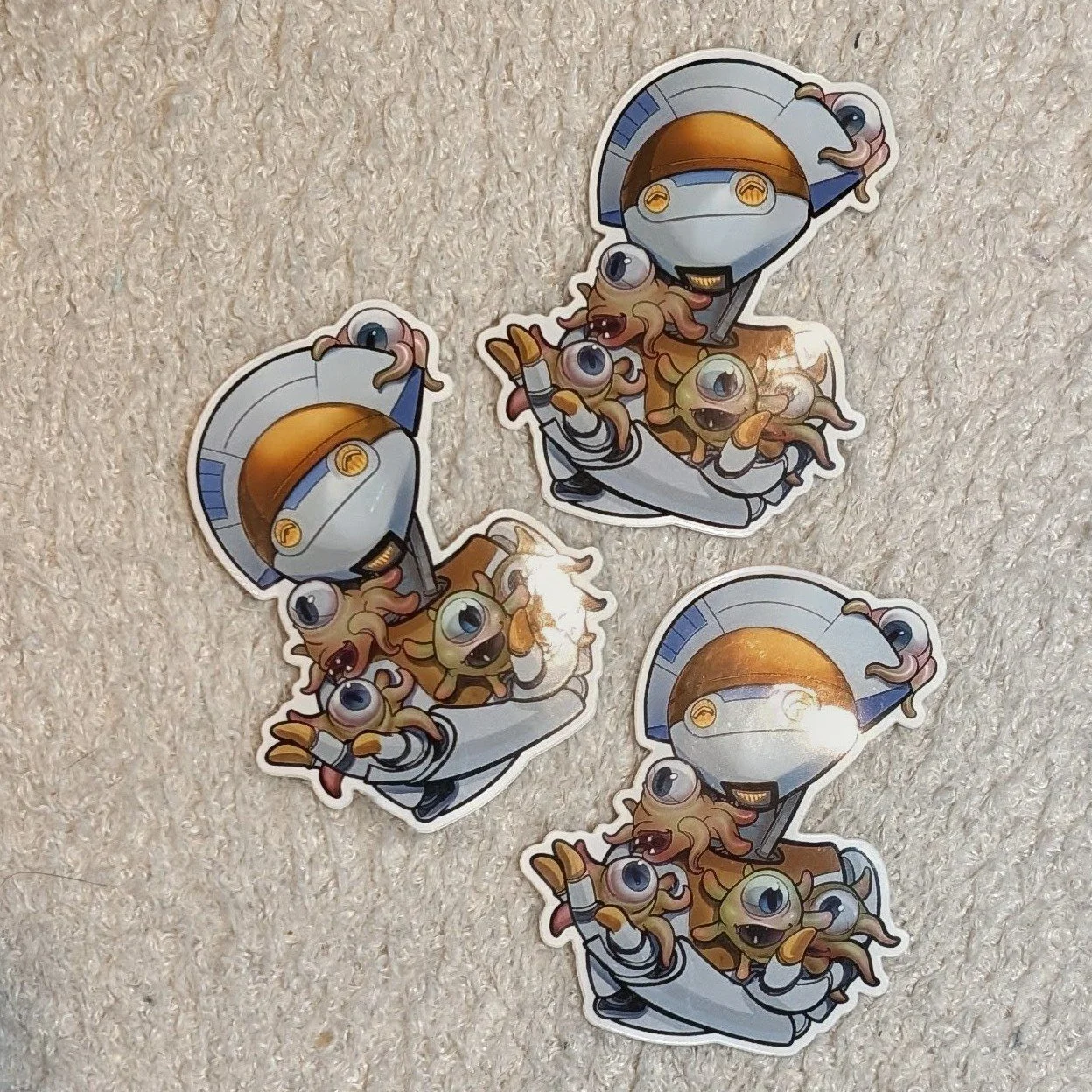 D3 and the Dianoga Babies Sticker