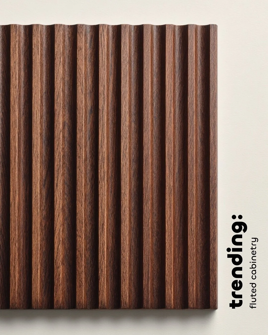 Fluted cabinetry the texture defining AW25 kitchens🍂 Designers are pairing dark walnut and brushed brass for warmth, or soft ivory and limestone for a quieter, tonal take. In 2025, detail is design🤎 and fluting proves that texture speaks louder tha