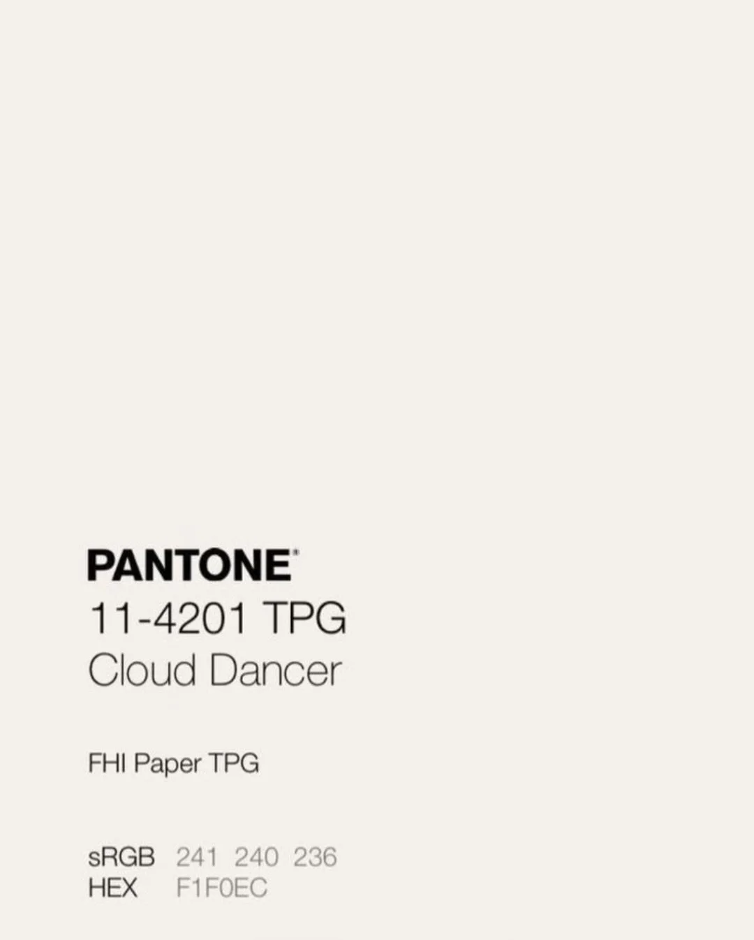 Pantone dropped the Colour of the Year: Cloud Dancer.
What do we think? clean, timeless or too safe? 👀