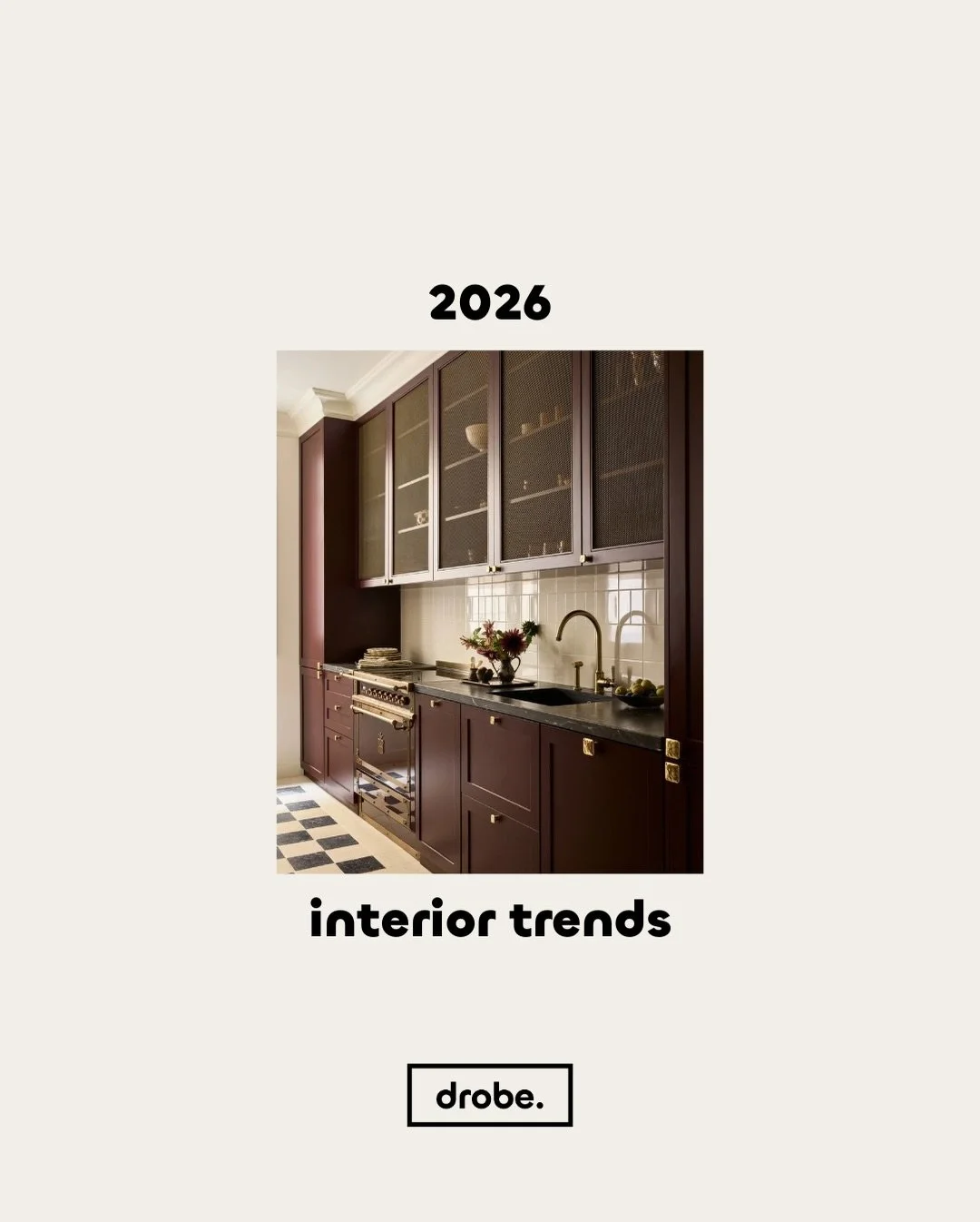Our favourite interior predictions for 2026 at drobe 👇

We&rsquo;re seeing a clear shift towards warmth, personality, and immersive design. These are the interior trends we believe will define homes in 2026 not just visually, but emotionally too.

P