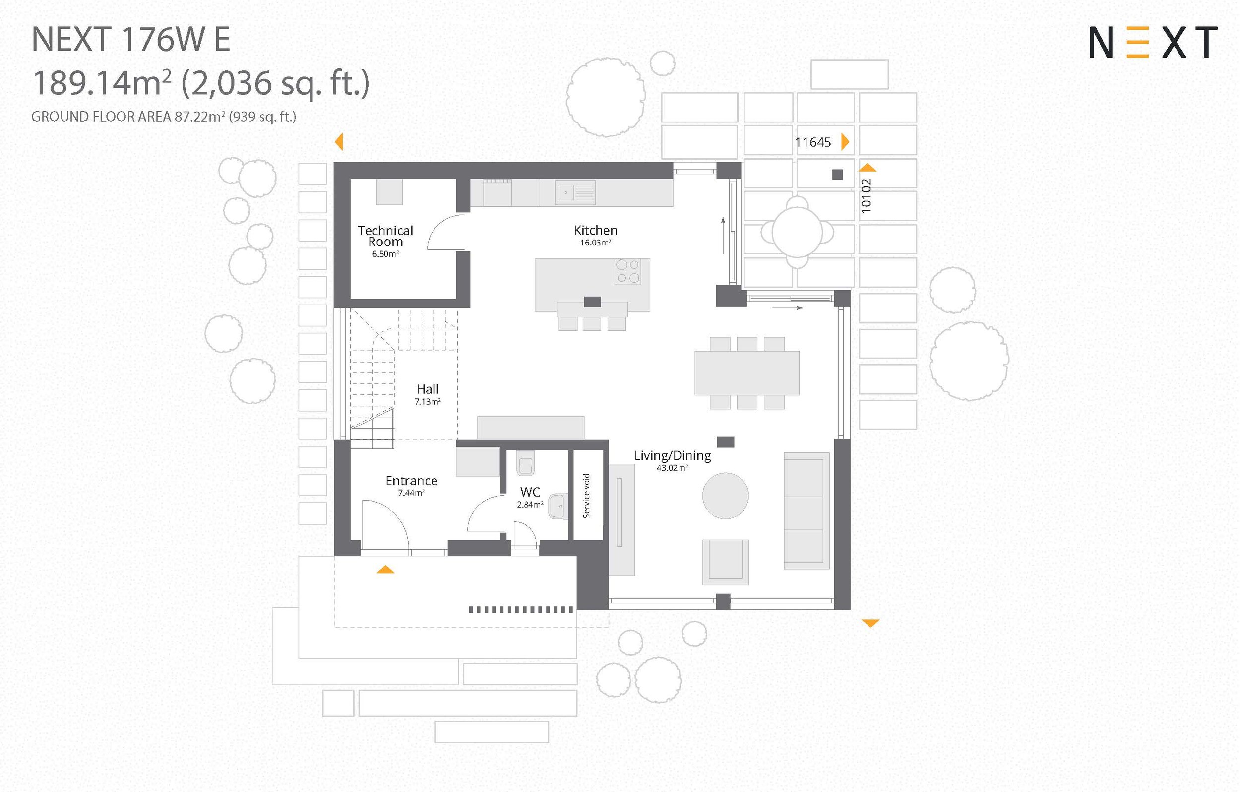 Dan-Wood NEXT Range NEXT 176W E 2-Storey Price £503,200 Size (Usable Area) 189.14 m² (2,036 ft²) 3 x Bedrooms. 3 x Bathrooms. Garage - No. Available From Cherish Homes 0845 430 0010. Floor Plans