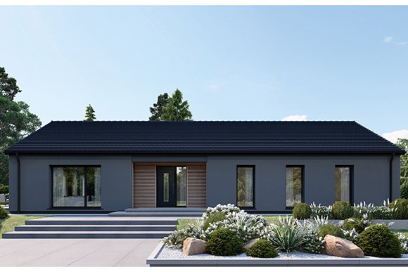 Dan-Wood Standard Range Perfect 155E Bungalow. Exterior. Price £273,400. Usable Area 163.37 m² (1,759 ft² ). 3 x Bedrooms. 2 x Bathrooms. Garage - No. Available From Cherish Homes 0845 430 0010